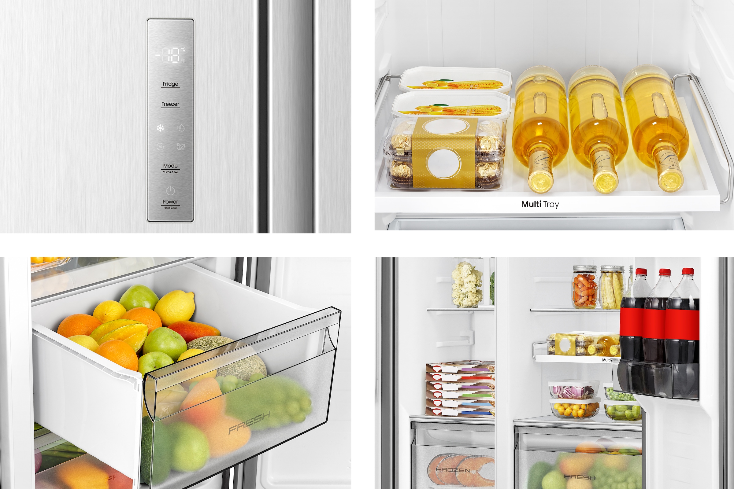 Hisense Side-by-Side »MS91558IC« 178,6 cm hoch 91,1 cm breit MultiAirFlow-System