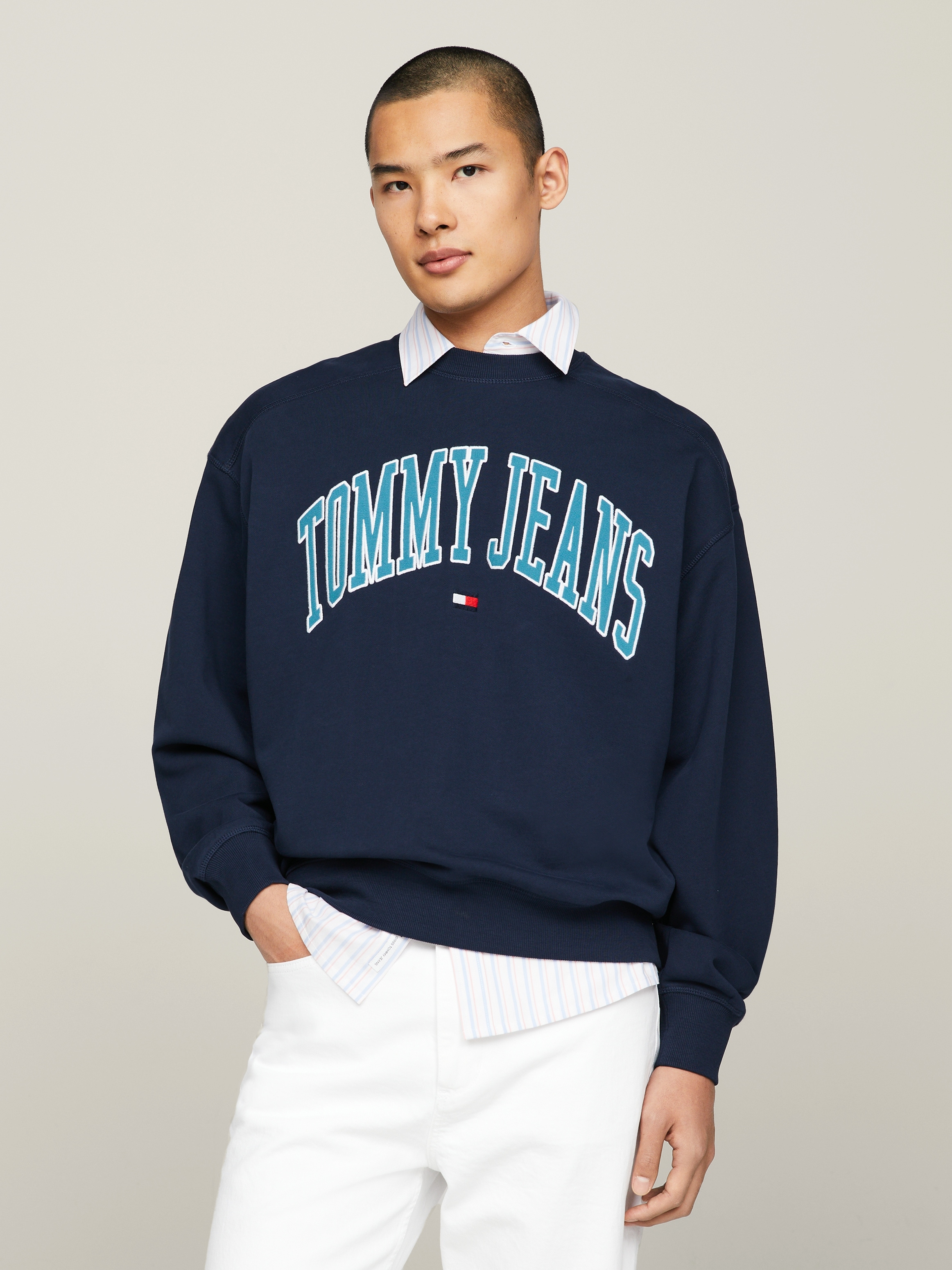 Tommy Jeans Sweatshirt "TJM BOXY POP VARSITY CREW"