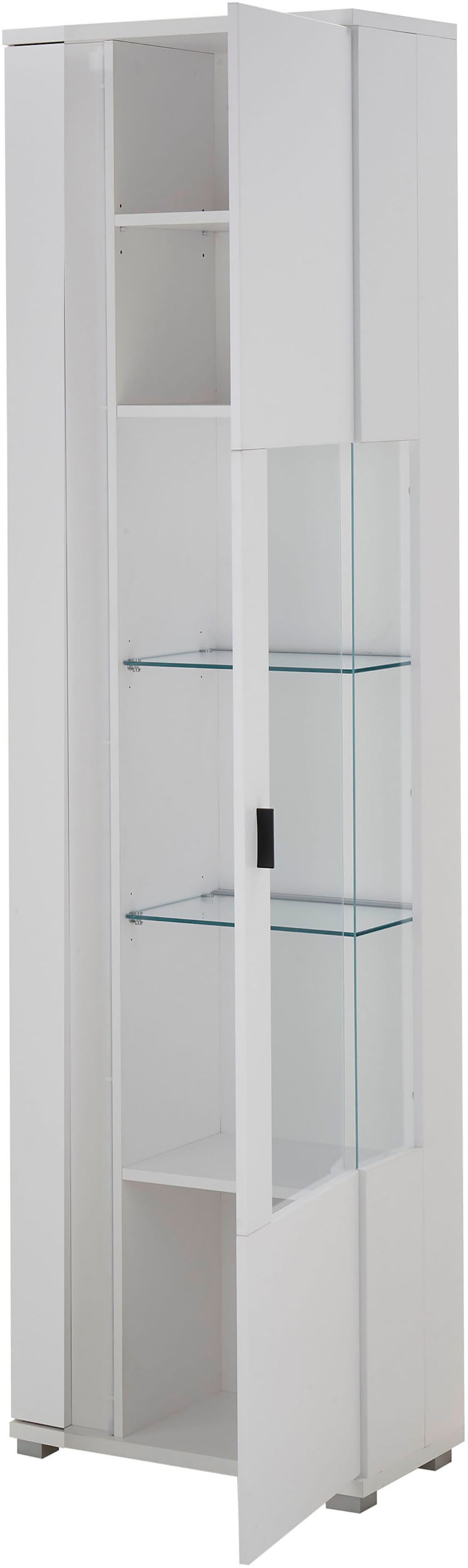INOSIGN Vitrine »LONG ISLAND«, (1 St.), in moderner Trendfarbe,inklusive senkrechter Beleuchtung,Breite 55 cm