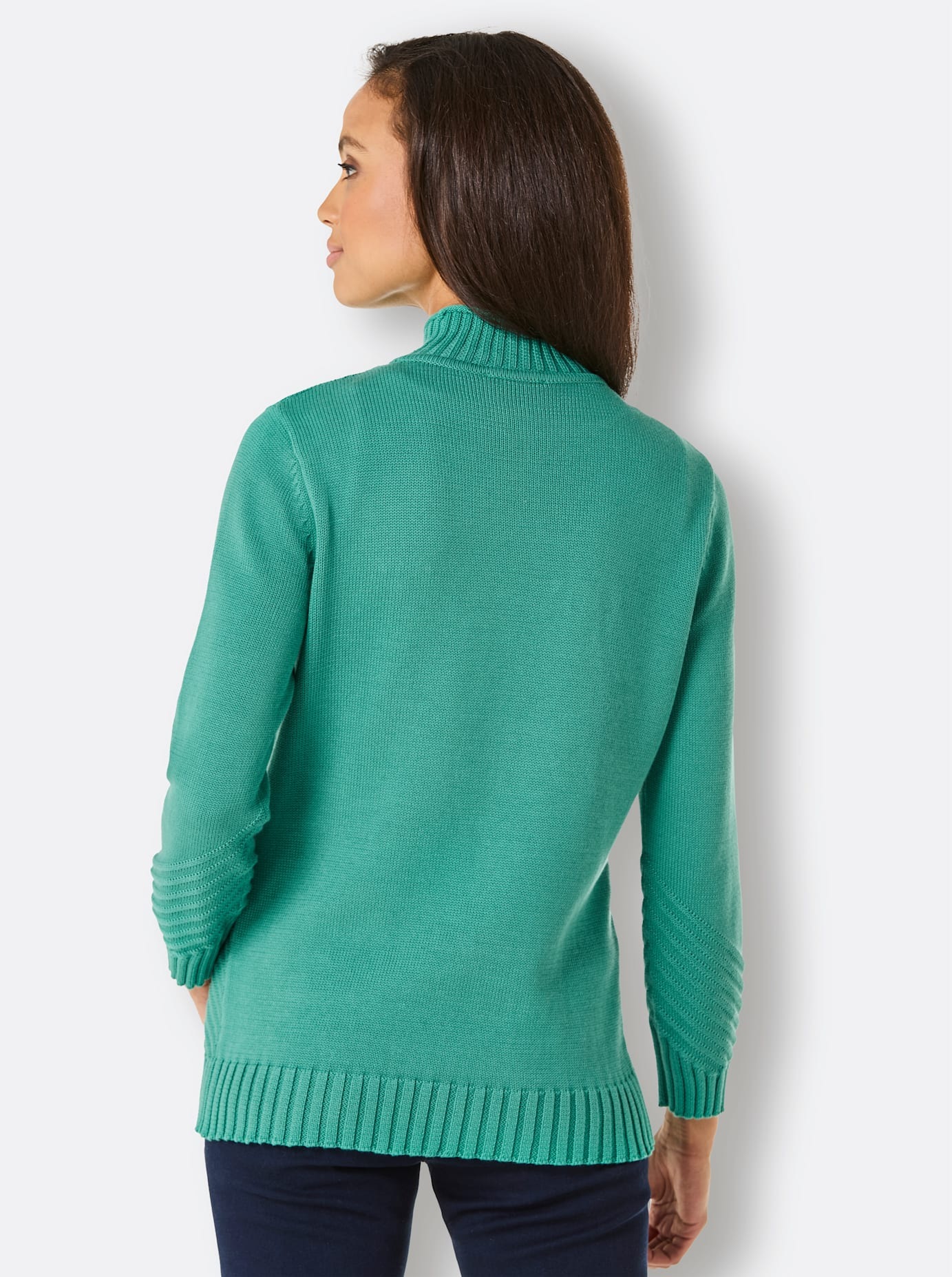 CREATION L PREMIUM Stehkragenpullover "Pima-Baumwoll-Pullover" günstig online kaufen