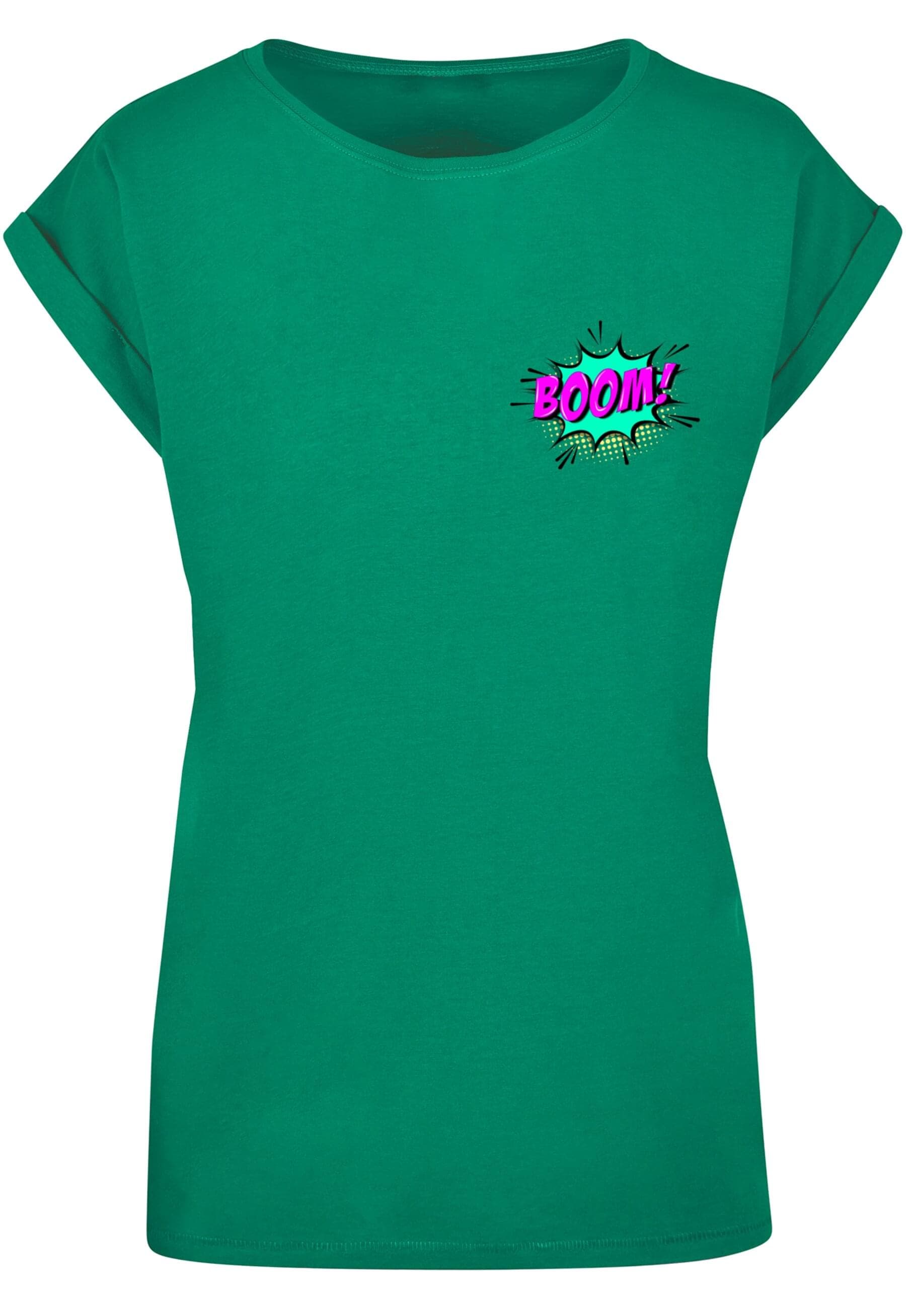 Merchcode T-Shirt "Merchcode Damen Ladies BOOM Comic Extended Shoulder Tee" günstig online kaufen