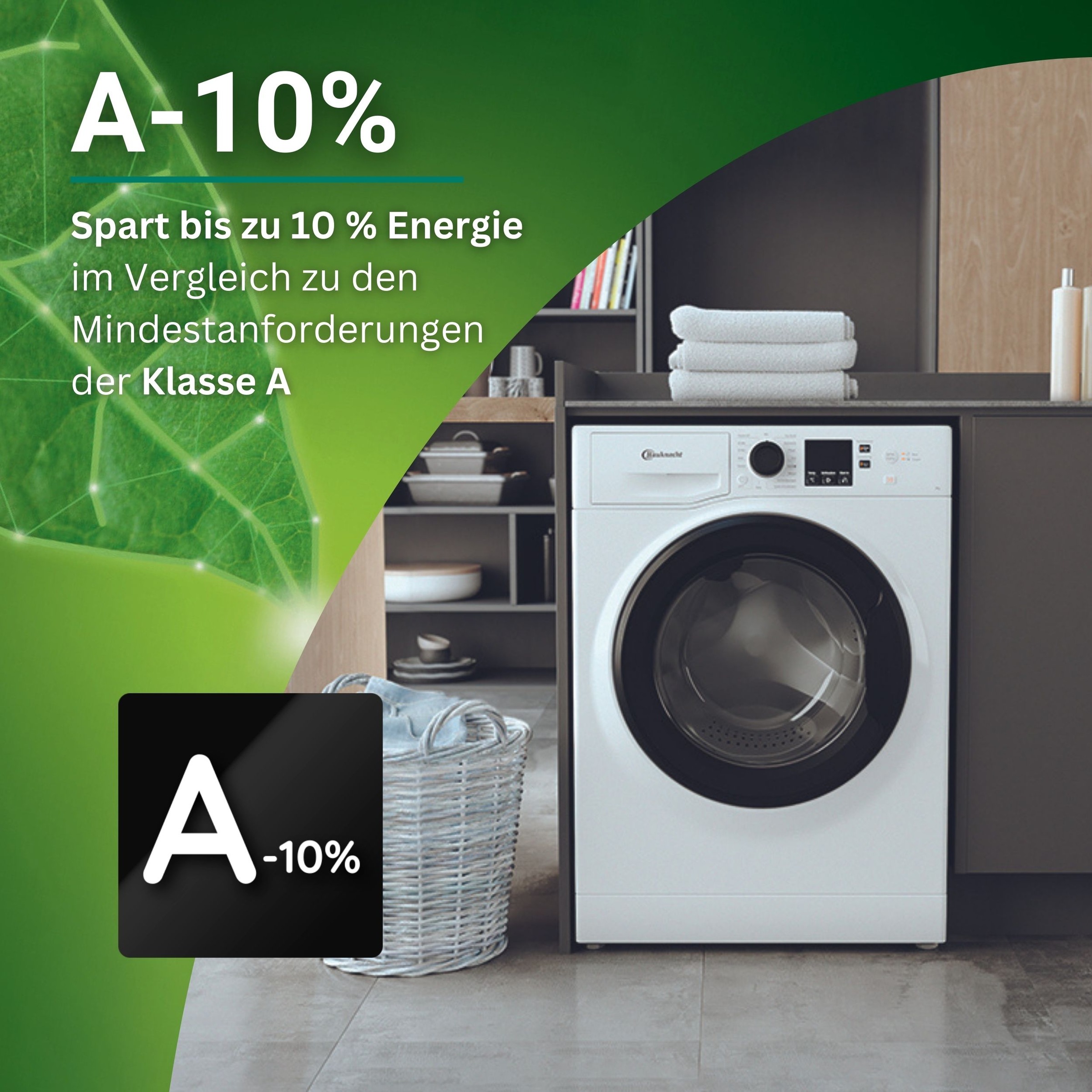BAUKNECHT Waschmaschine "Super Eco 948 A" 9 kg 1400 U/min 4 Jahre Herstelle günstig online kaufen