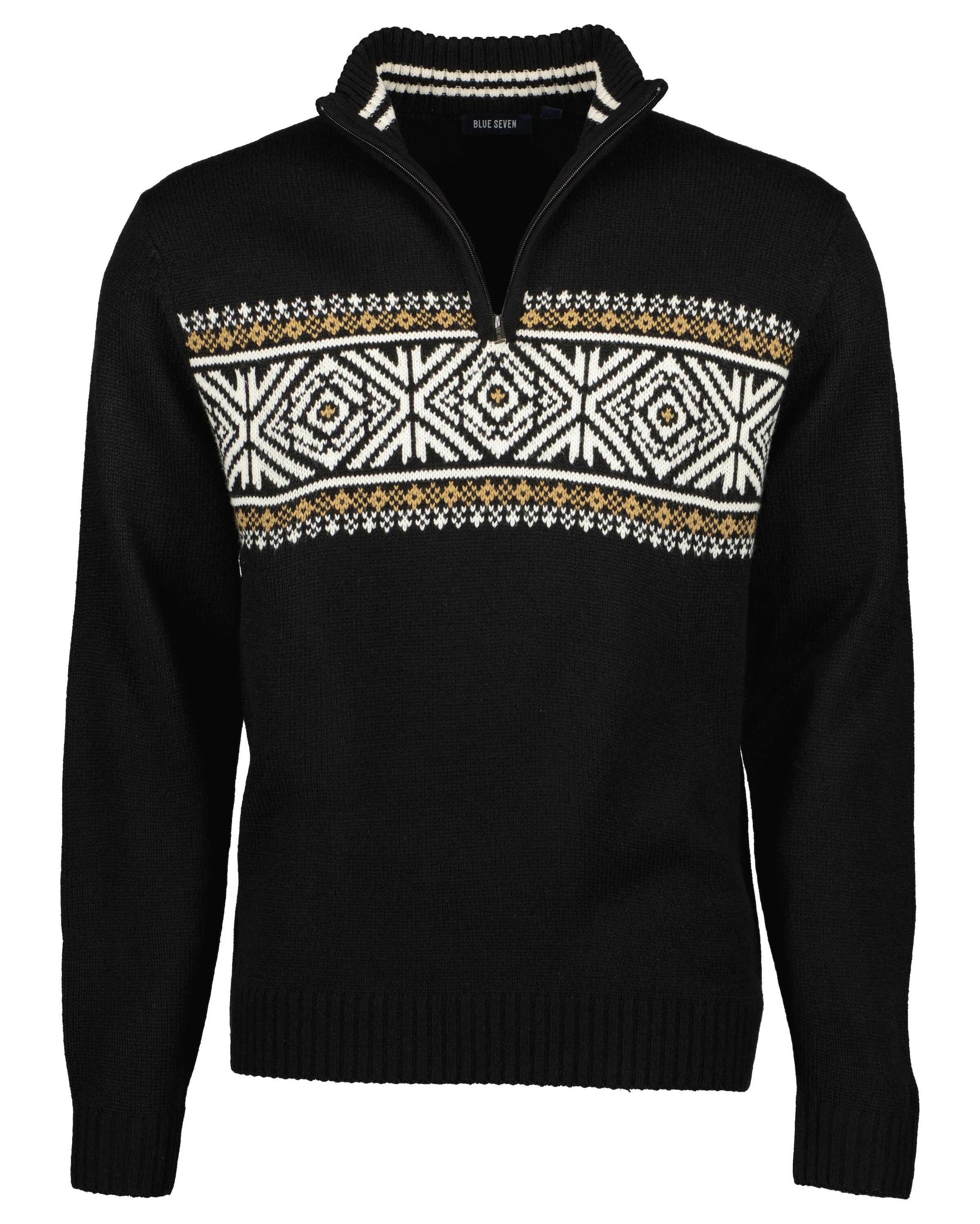 Blue Seven Strickpullover "Blue Seven Herren Troyer Pullover NATURE" günstig online kaufen