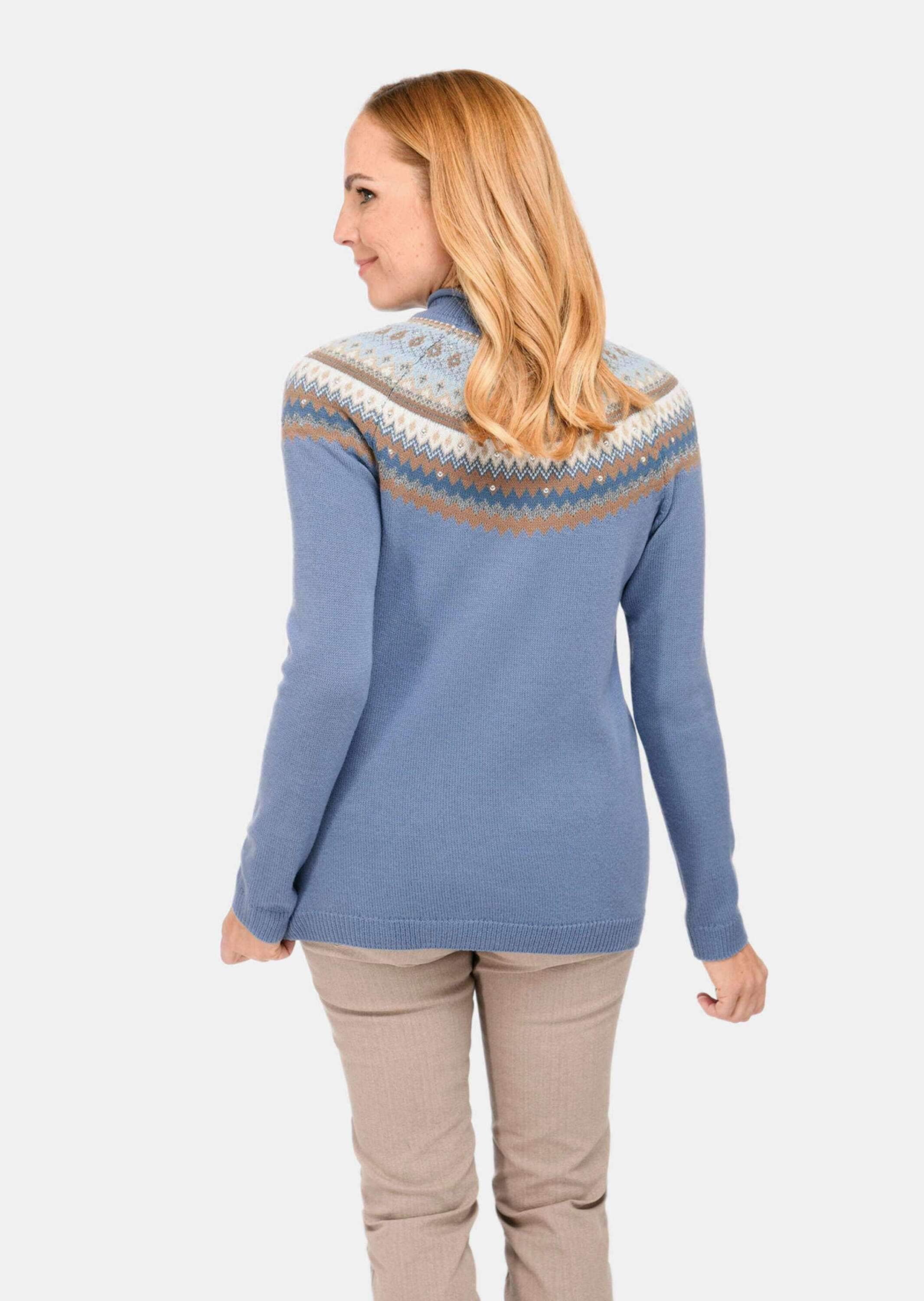 GOLDNER Strickpullover »Pullover Norweger-Pullover mit wärmender Schurwolle«