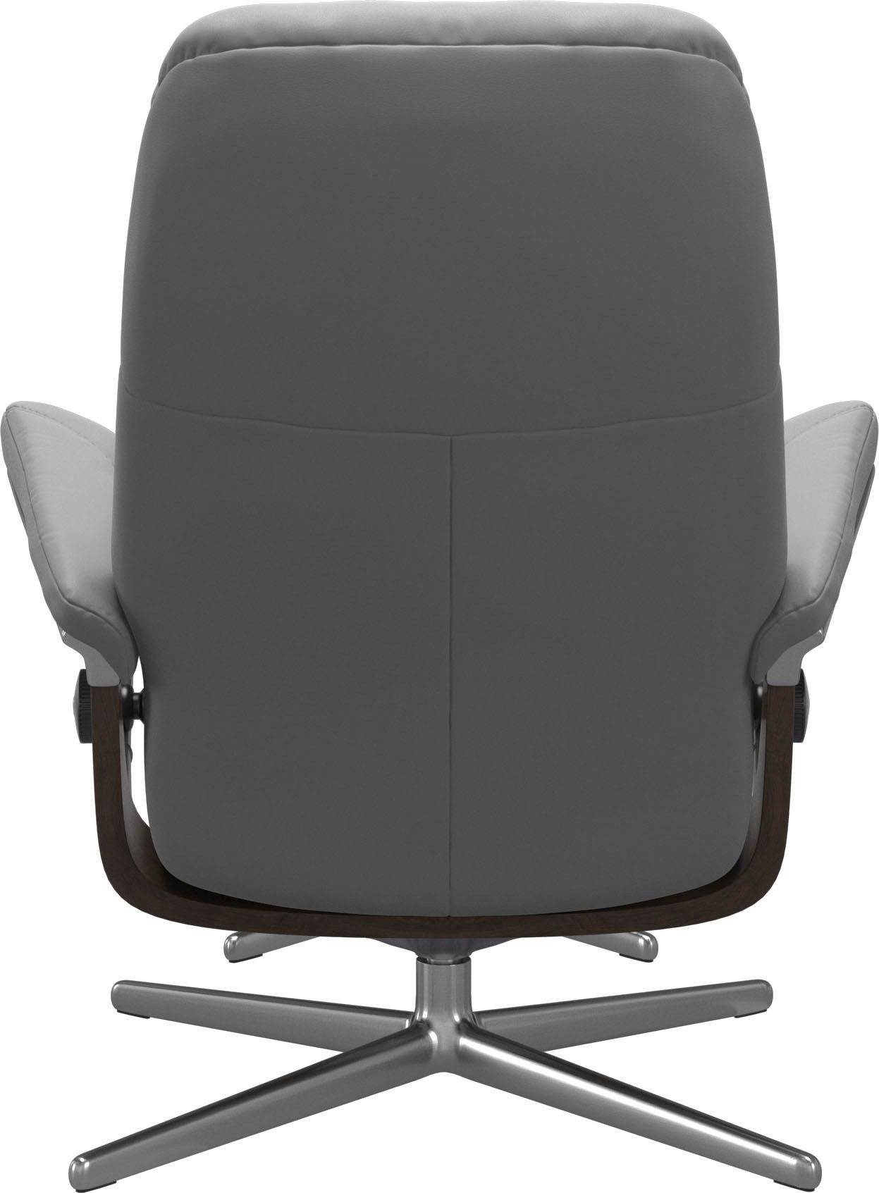 Stressless® Relaxsessel »Consul«, (Set, Relaxsessel mit Hocker), mit Hocker, mit Cross Base, Größe S, M & L, Holzakzent Wenge