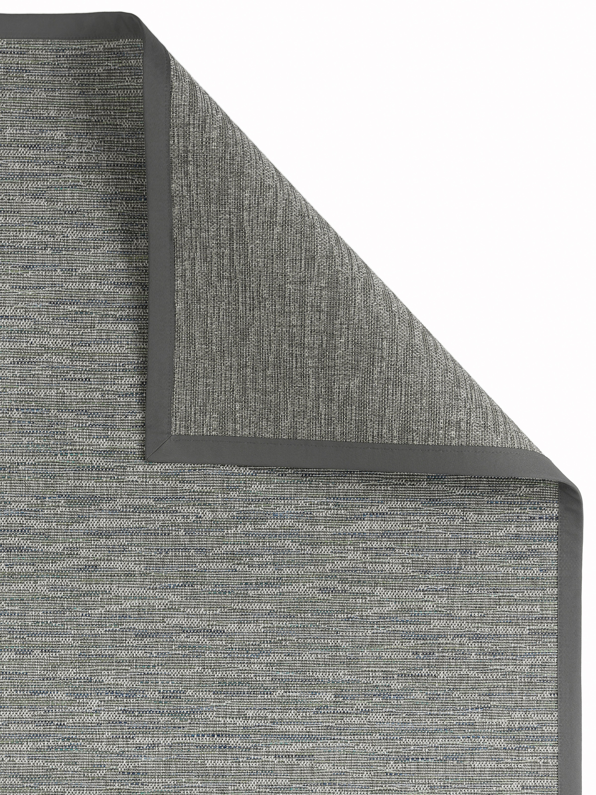 Teppich DEKOWE "Basic S2 Multi", platinfarben, B:67cm H:10mm L:133cm, Kunstfaser, Teppiche, Teppich, meliert, Sisaloptik, mit Bordüre, In- und Outdoor geeignet 3