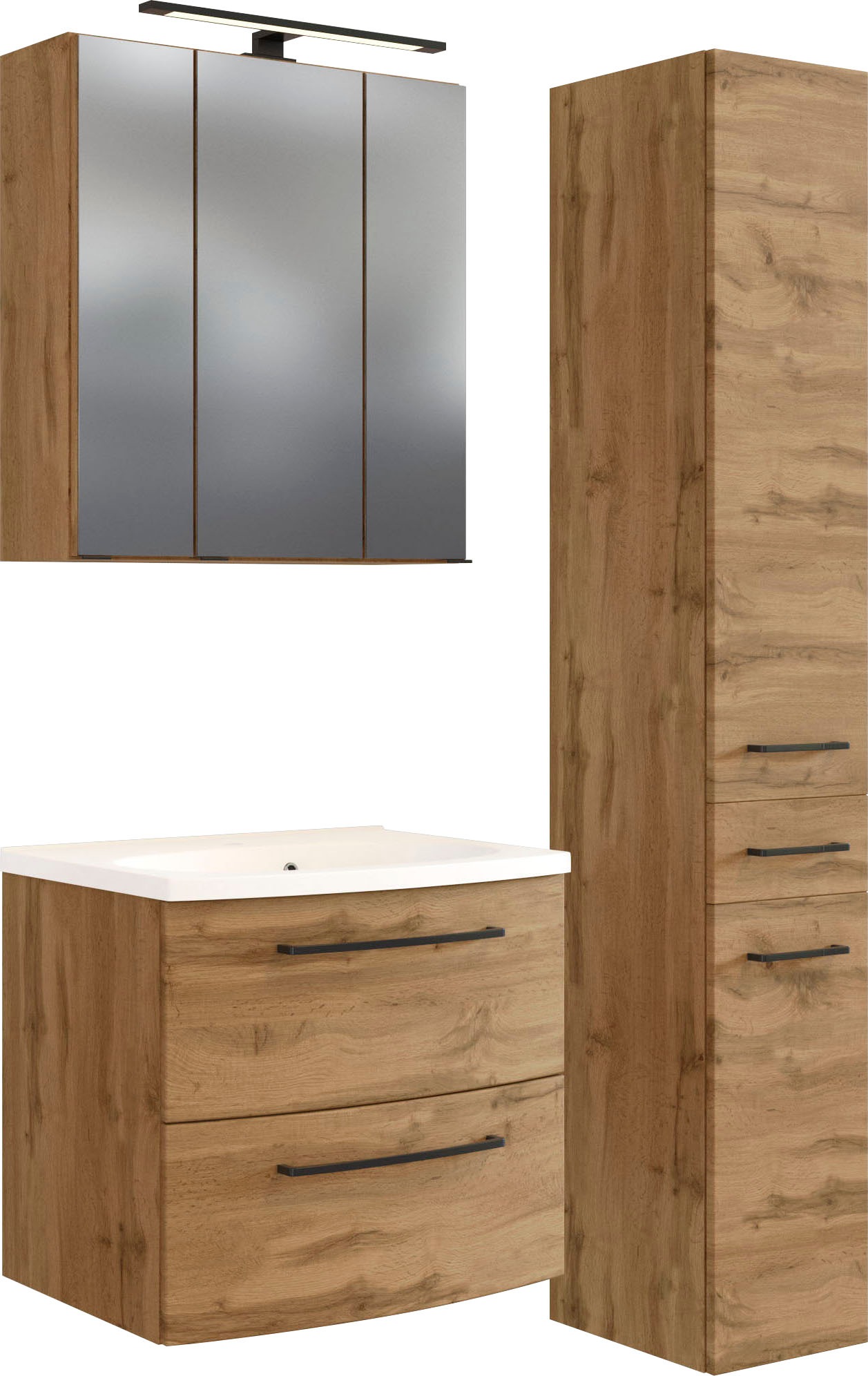 welltime Badmöbel-Set "Chicago" 3 Stk. tlg. günstig online kaufen