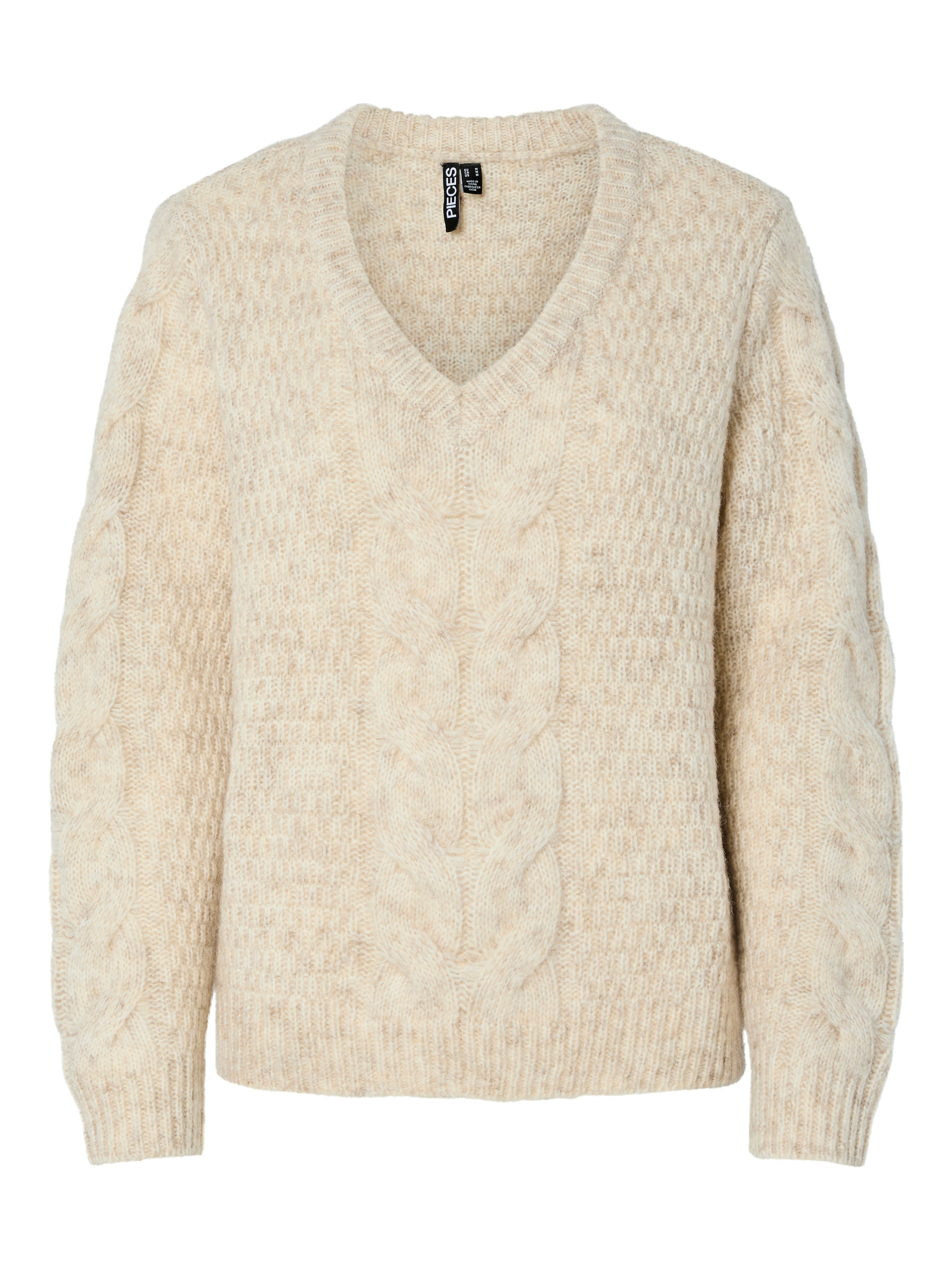 pieces Strickpullover "PCNINA LS V-NECK KNIT NOOS BC" günstig online kaufen