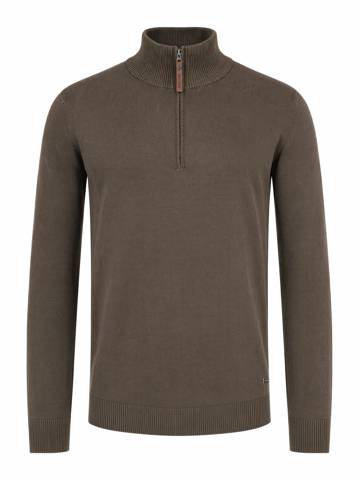 Indicode Troyer »INArkmill ½ zip« Baumwolle, regular fit