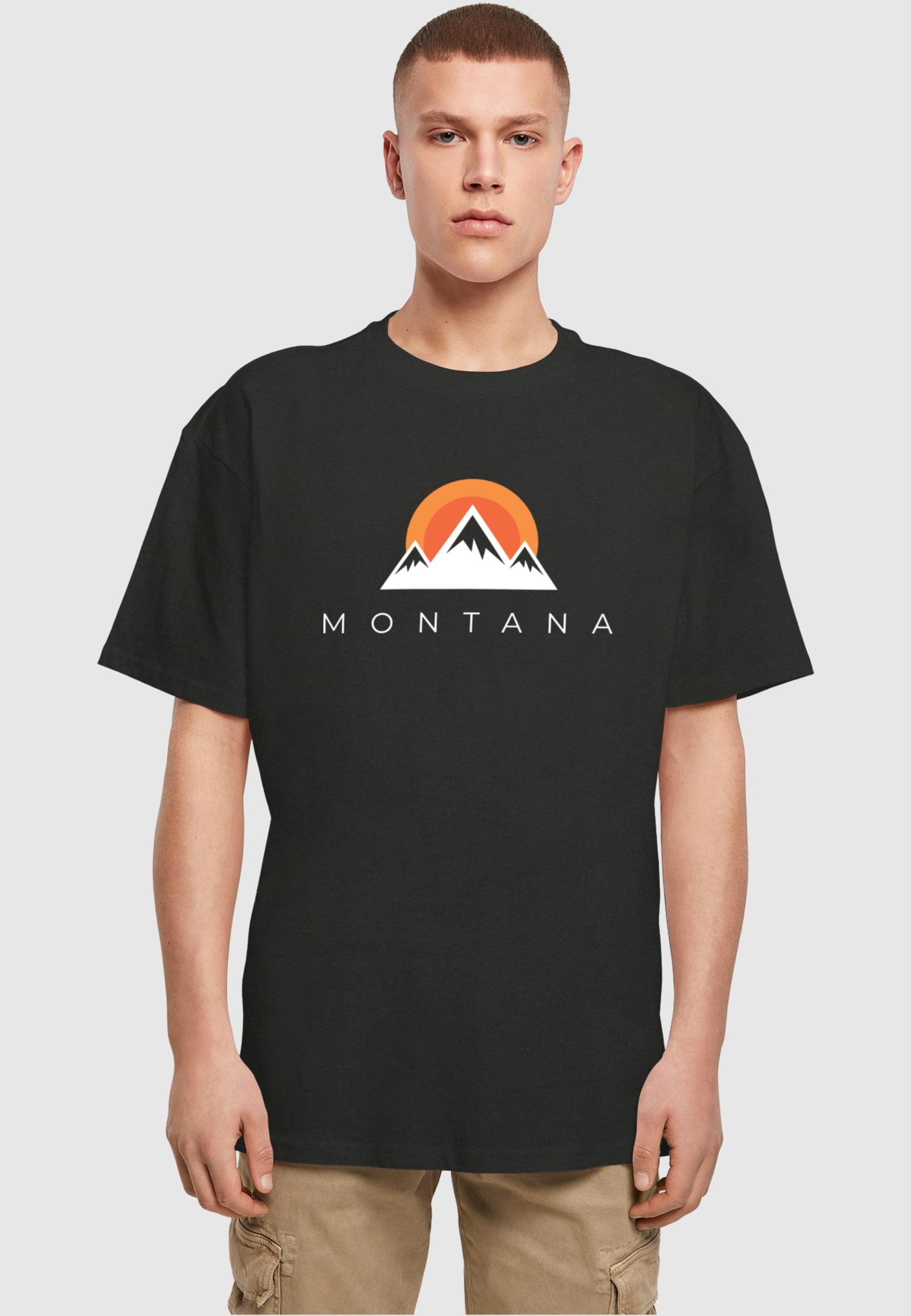 Merchcode T-Shirt »Merchcode Herren Montana X Heavy Oversize Tee-BY102«, (1 tlg.)