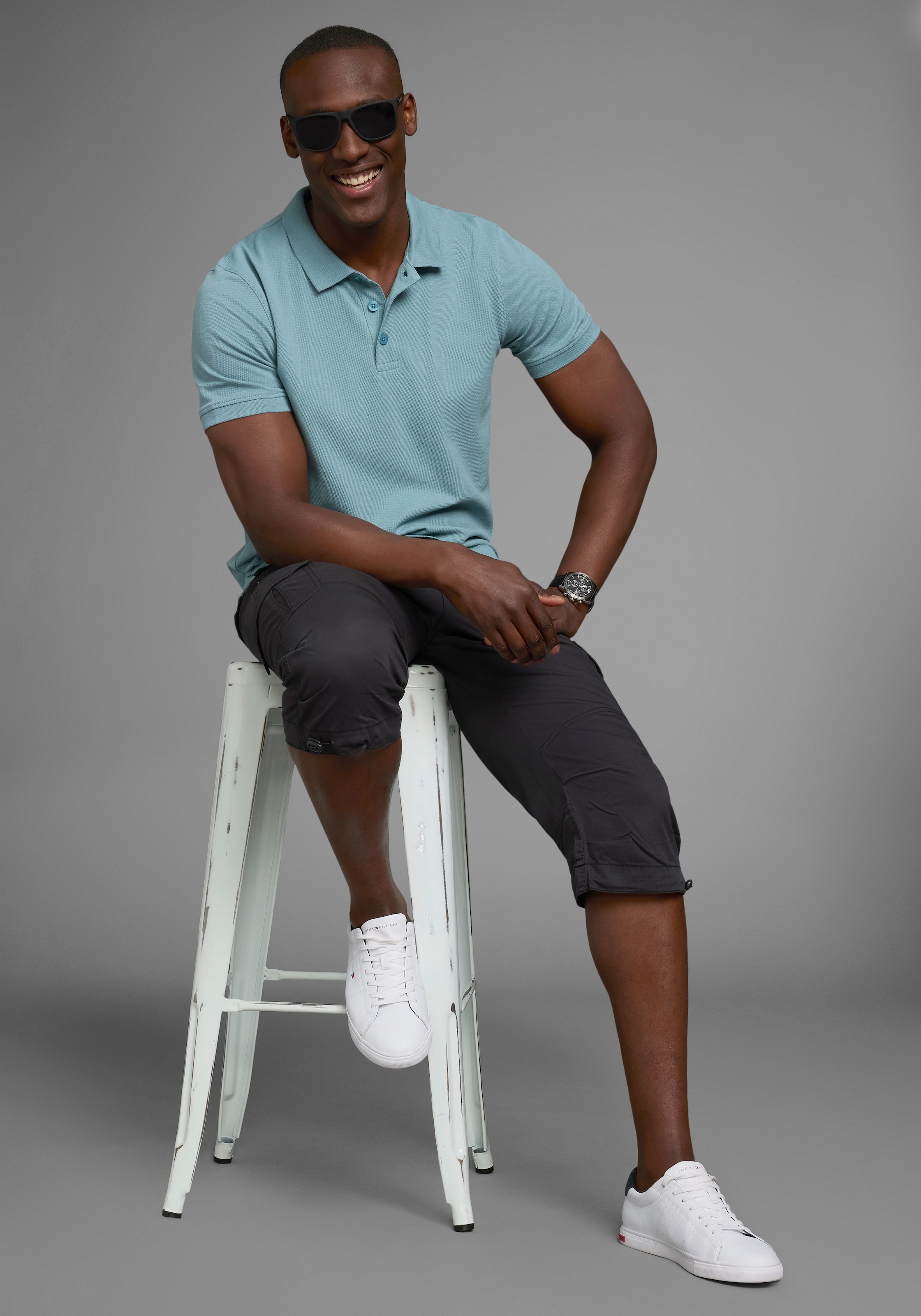 Mans World Poloshirt Kurzarm, lockere Passform, unifarben günstig online kaufen