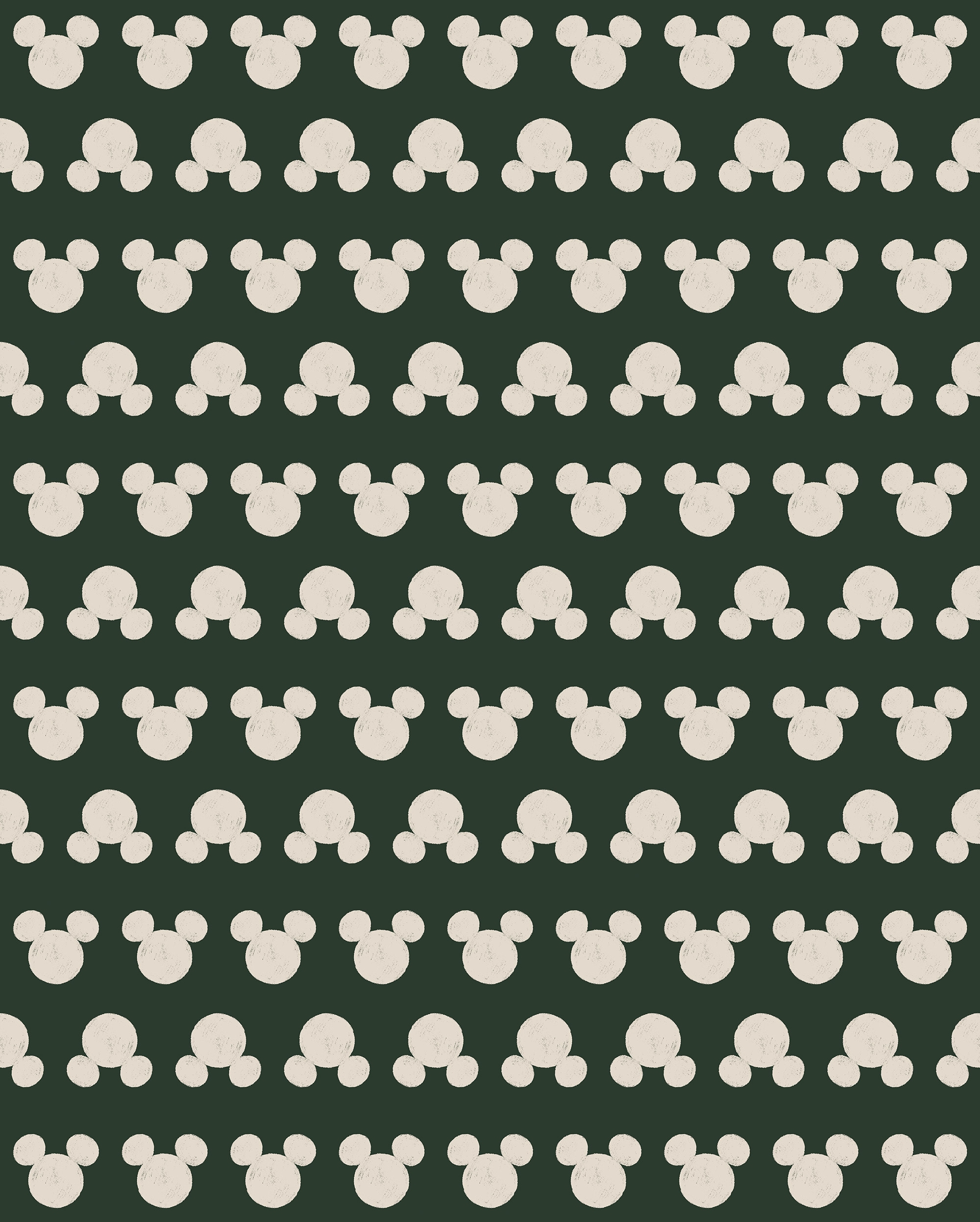 Komar Kindertapete »Disney Mickey Mouse Green Heads«, bedruckt