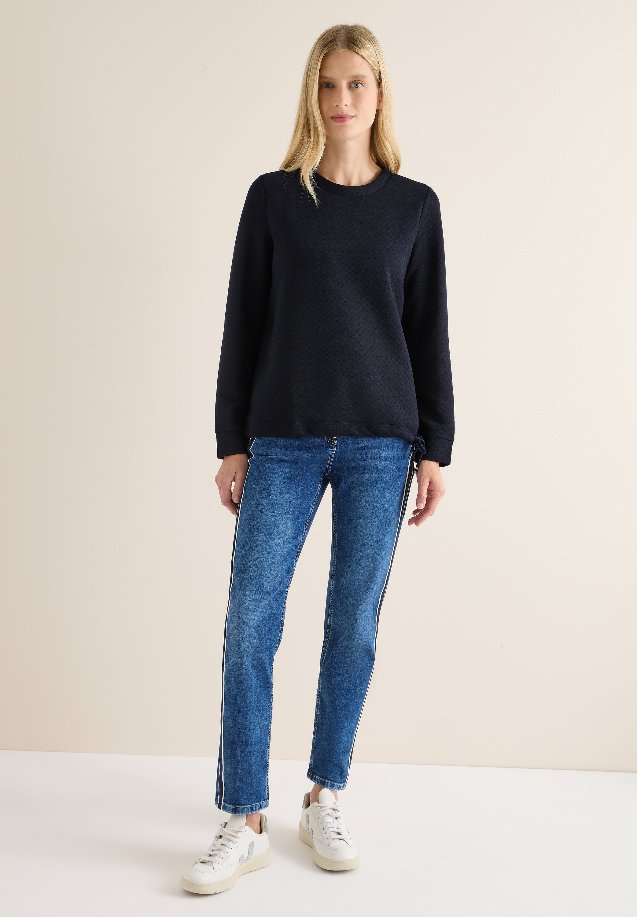 Cecil Sweatshirt, mit Tunnelzug am Saum