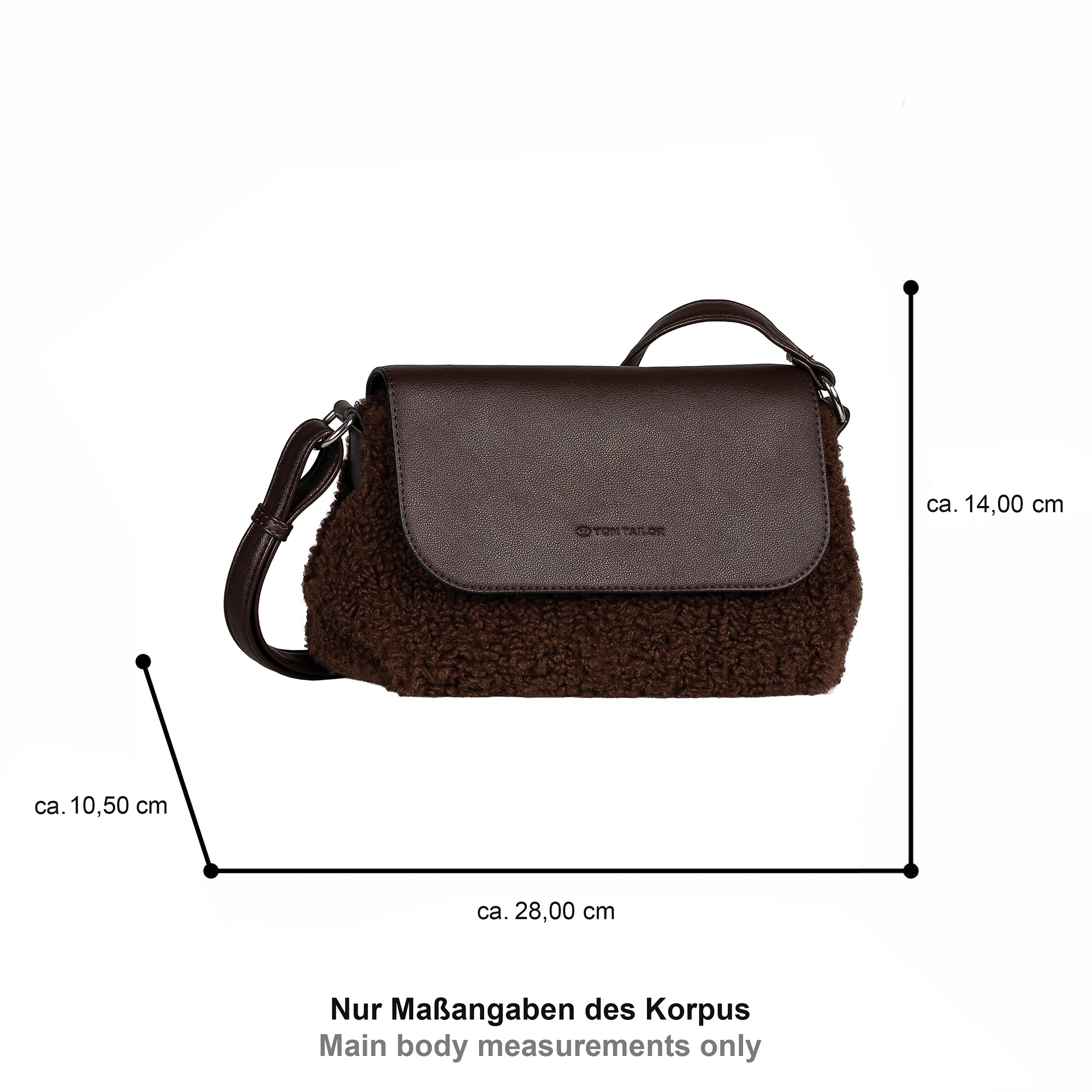 TOM TAILOR Umhängetasche »Zelina« Damen Schultertasche, Easy Shapes Taschen in trendiger Optik