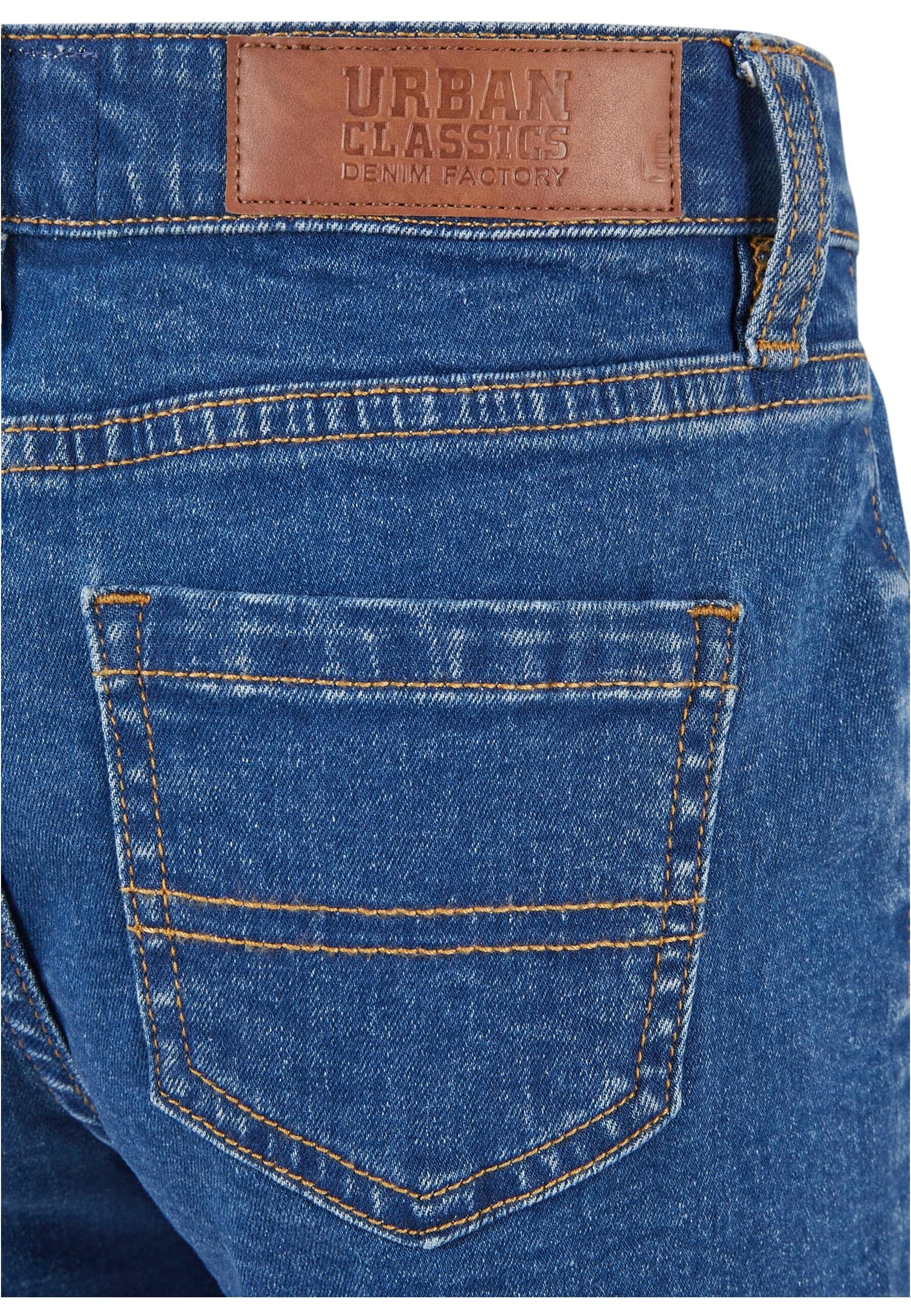 URBAN CLASSICS Shorts »Urban Classics Damen Girls Organic Stretch Denim 5 Pocket Shorts«, (1 tlg.)