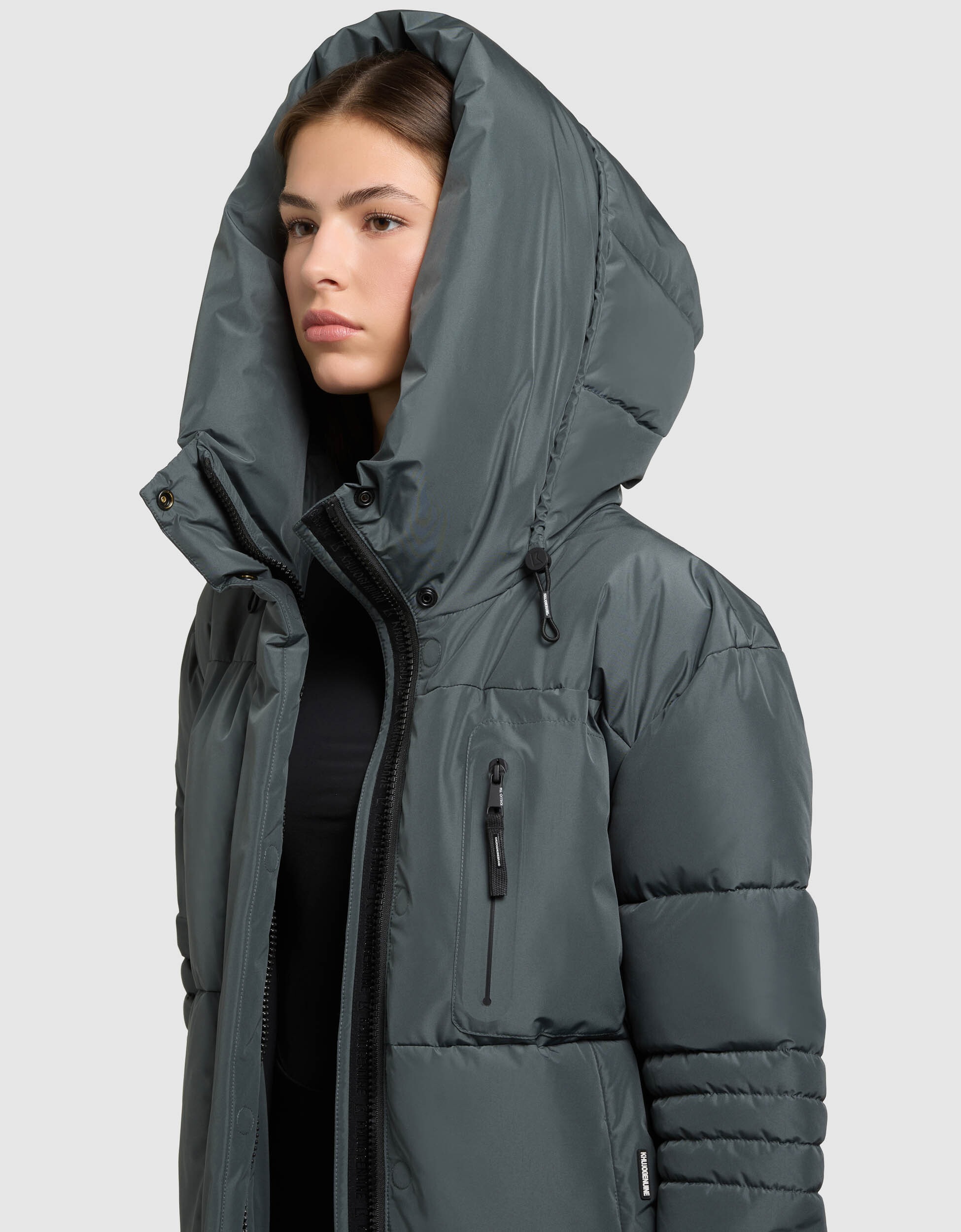 khujo Steppjacke »PEEKE2 WITH GLOVES« mit Kapuze