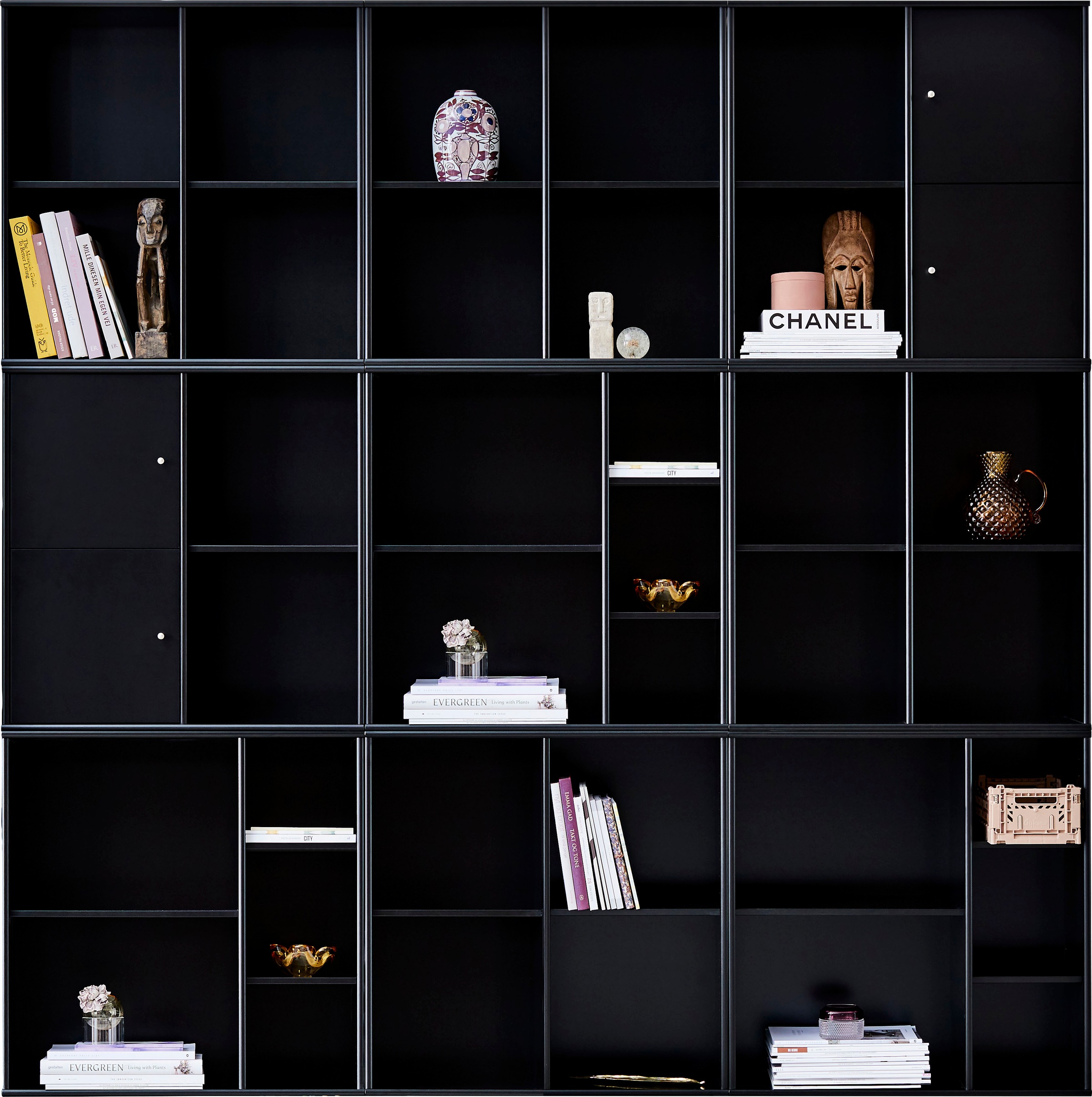 Bücherregal Kombination Türenset, BAUR bestellen Kubus«, Breite Hammel Furniture Modulen, aus 2 207cm | mit »Mistral 9