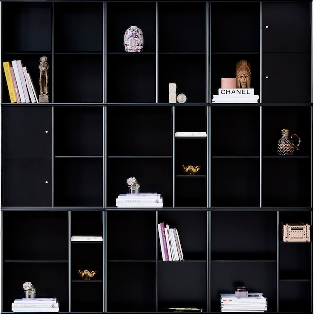 Hammel Furniture Bücherregal »Mistral Kubus«, Kombination aus 9 Modulen,  mit 2 Türenset, Breite 207cm bestellen | BAUR