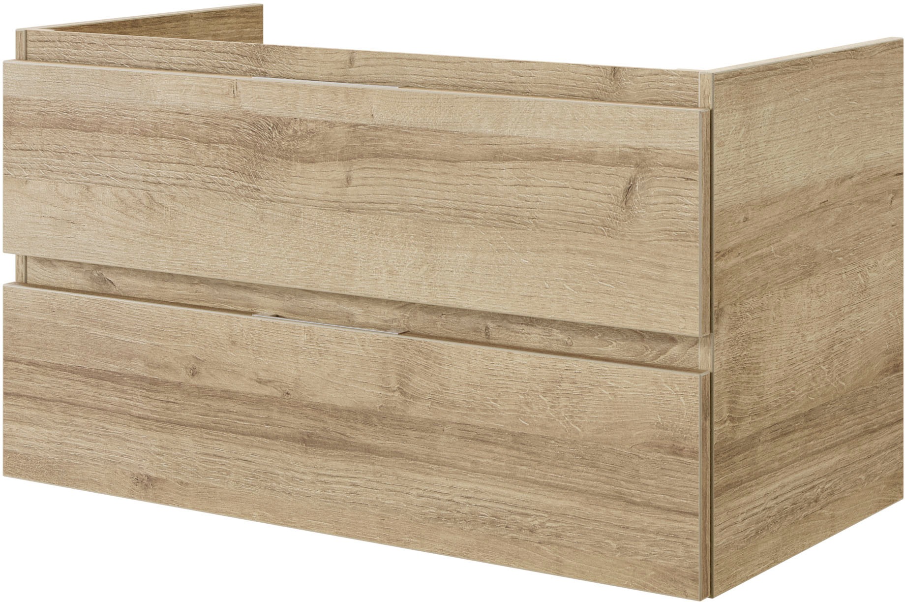 Saphir Badmöbel-Set »Serie 4035 2-teilig, Keramikwaschtisch mit LED-Spiegelschrank«, (Set), 90 cm breit, inkl. Türdämpfer, 2 Schubladen, 3 Türen, 6 Einlegeböden