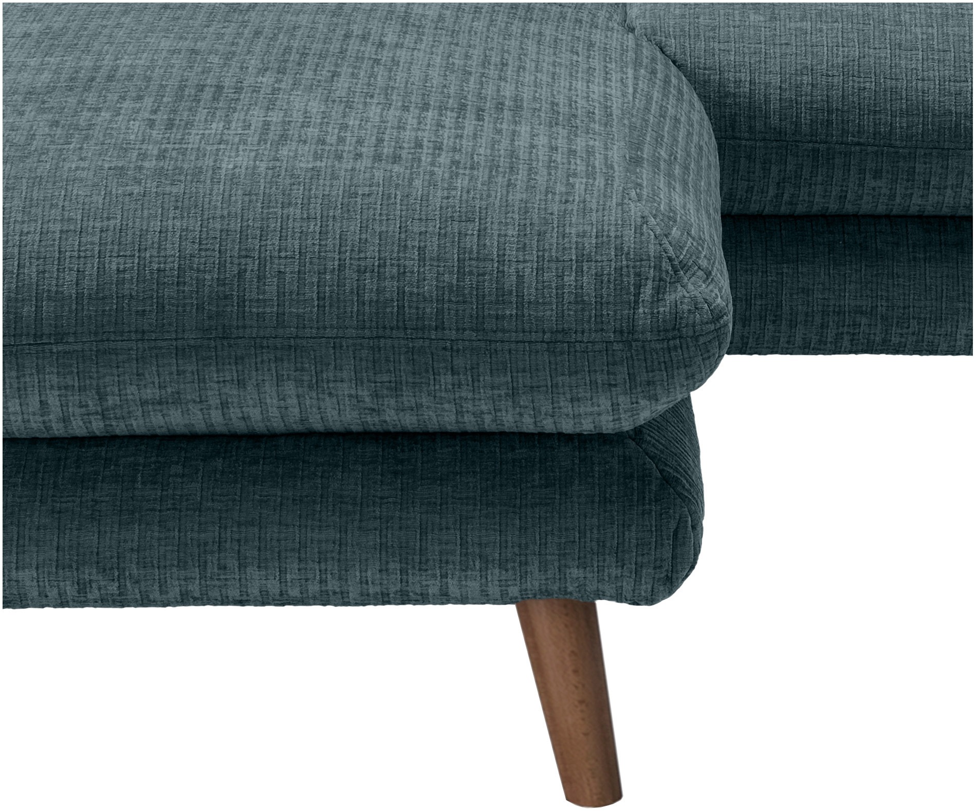 INOSIGN Ecksofa »Lazio modern und bequem, schmale Armlehnen, tolle Detailverarbeitung«, zwei verschiedene Fußfarben wählbar