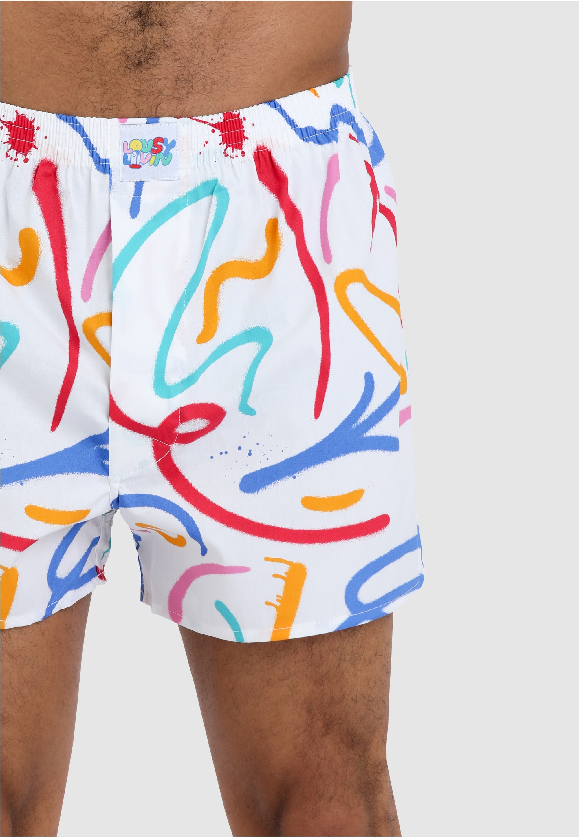 Lousy Livin Boxershorts »Kueken & Lines«, mit buntem Design