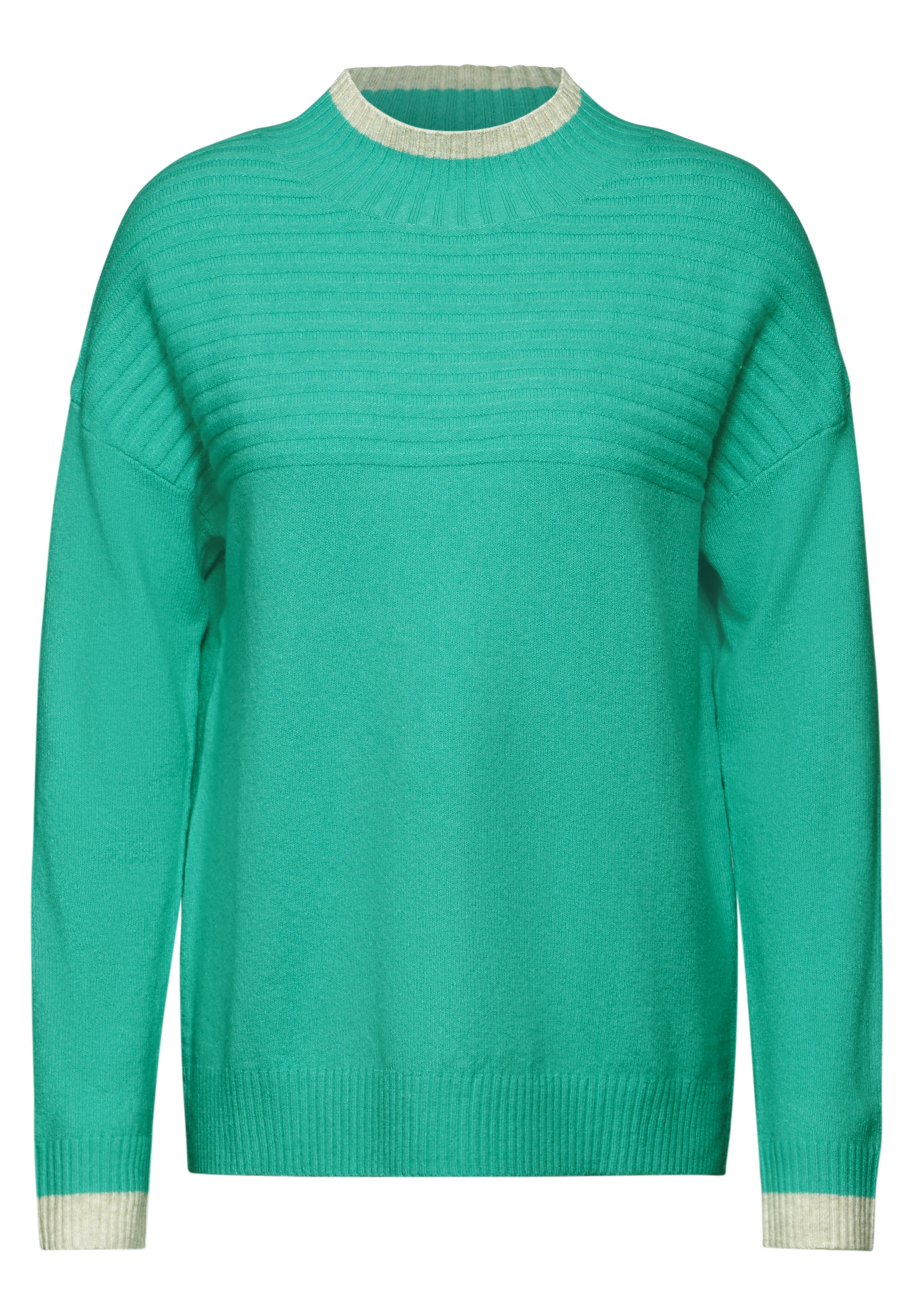 Cecil Stehkragenpullover, mit Elasthan-Anteil