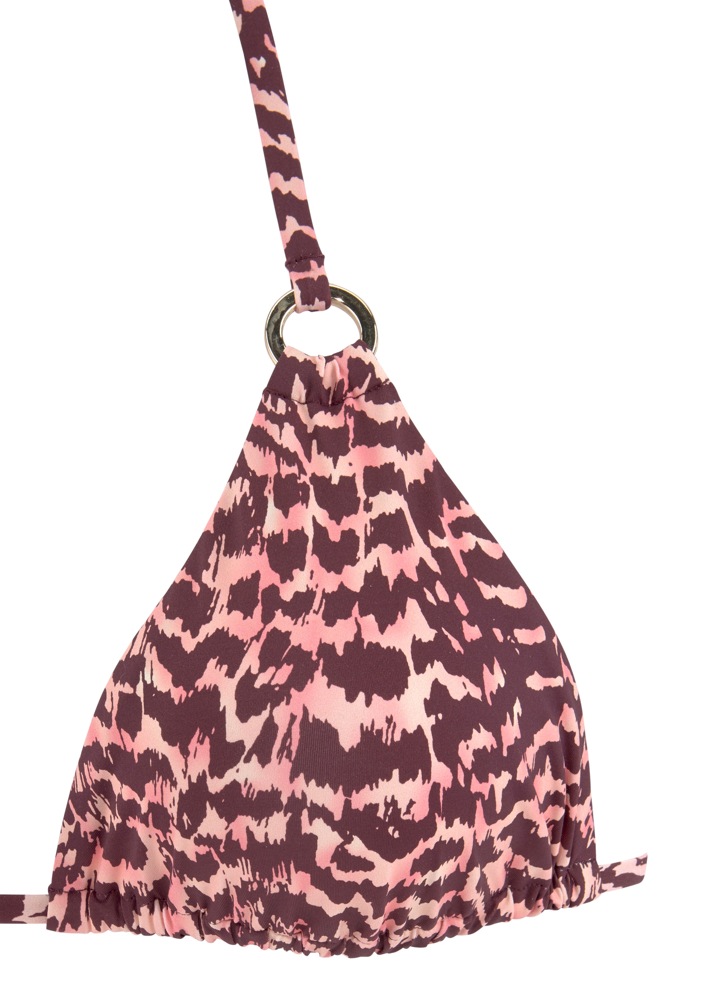 LASCANA Triangel-Bikini-Top »Holly«, mit goldfarbenen Zierringen