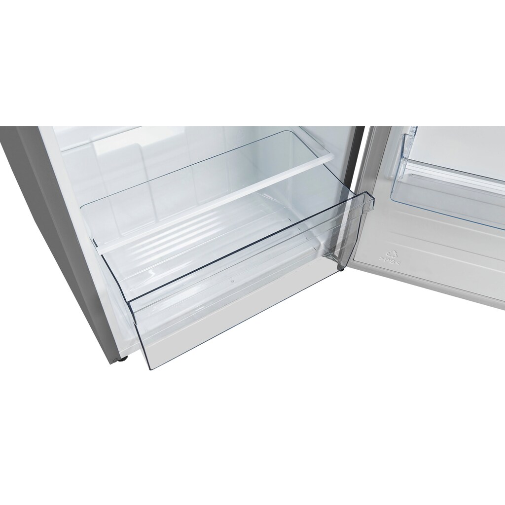 exquisit Vollraumkühlschrank, KS320-V-010E silber, 143,4 cm hoch, 55,0 cm breit, 242 L Volumen