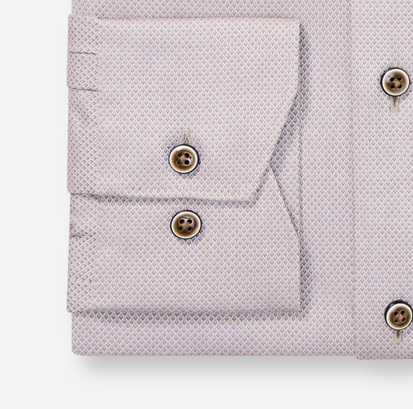 OLYMP Langarmhemd »Luxor« modern fit, New-Kentkragen. fein gemustert