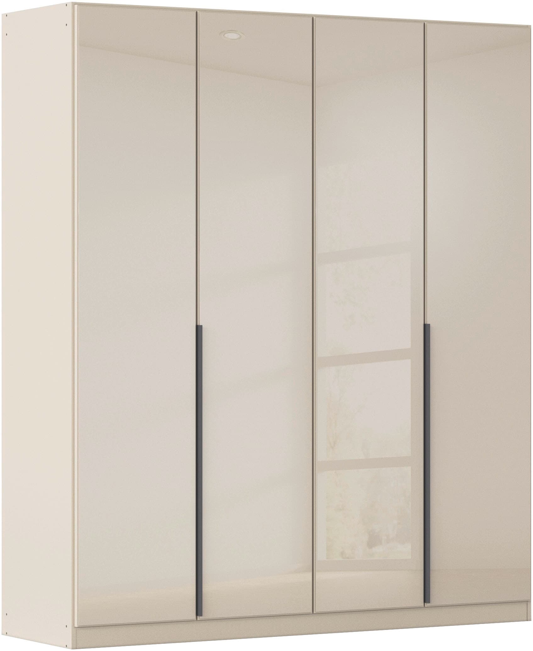 OTTO home Drehtürenschrank "Kleiderschrank Kleiderschränke Schrank Garderobe AGORDO mit Glasfront" in zwei Griff-Farben, Breiten 91-405 cm, durchdachte Innenausstattung, in 8 Breiten und 2 Höhen MADE IN GERMANY