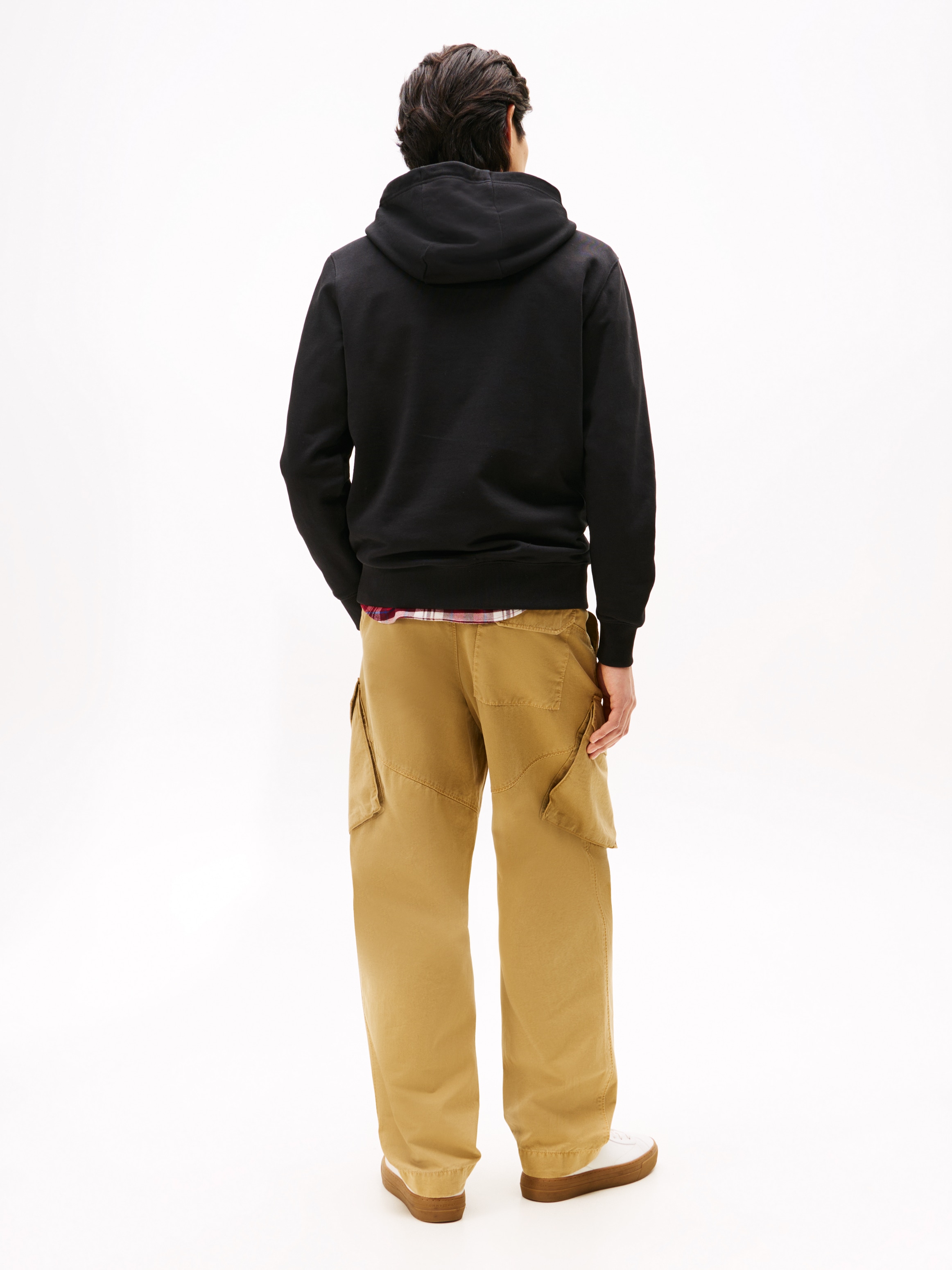 Tommy Hilfiger Kapuzensweatshirt »LINEAR FLAG GRAPHIC« Regular Fit, Hoodie, Kapuze mit Tunnelzug