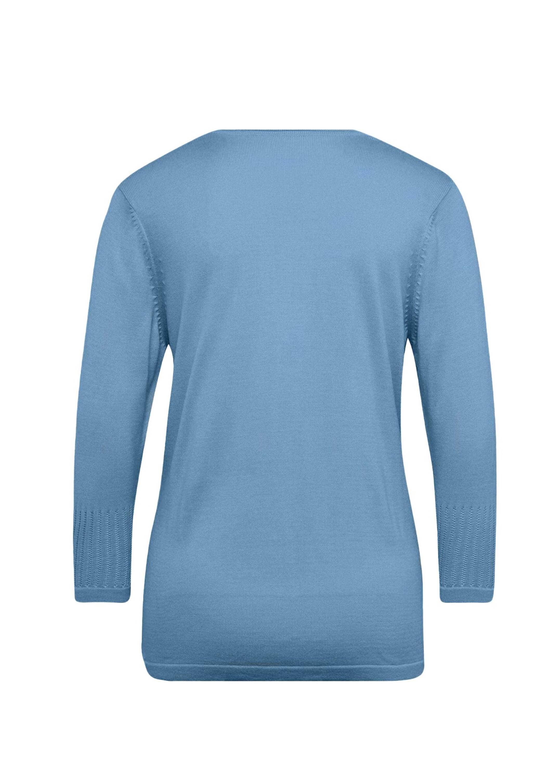 GOLDNER 3/4 Arm-Pullover »Gepflegter Ajour-Pullover mit femininen Durchbrüchen«