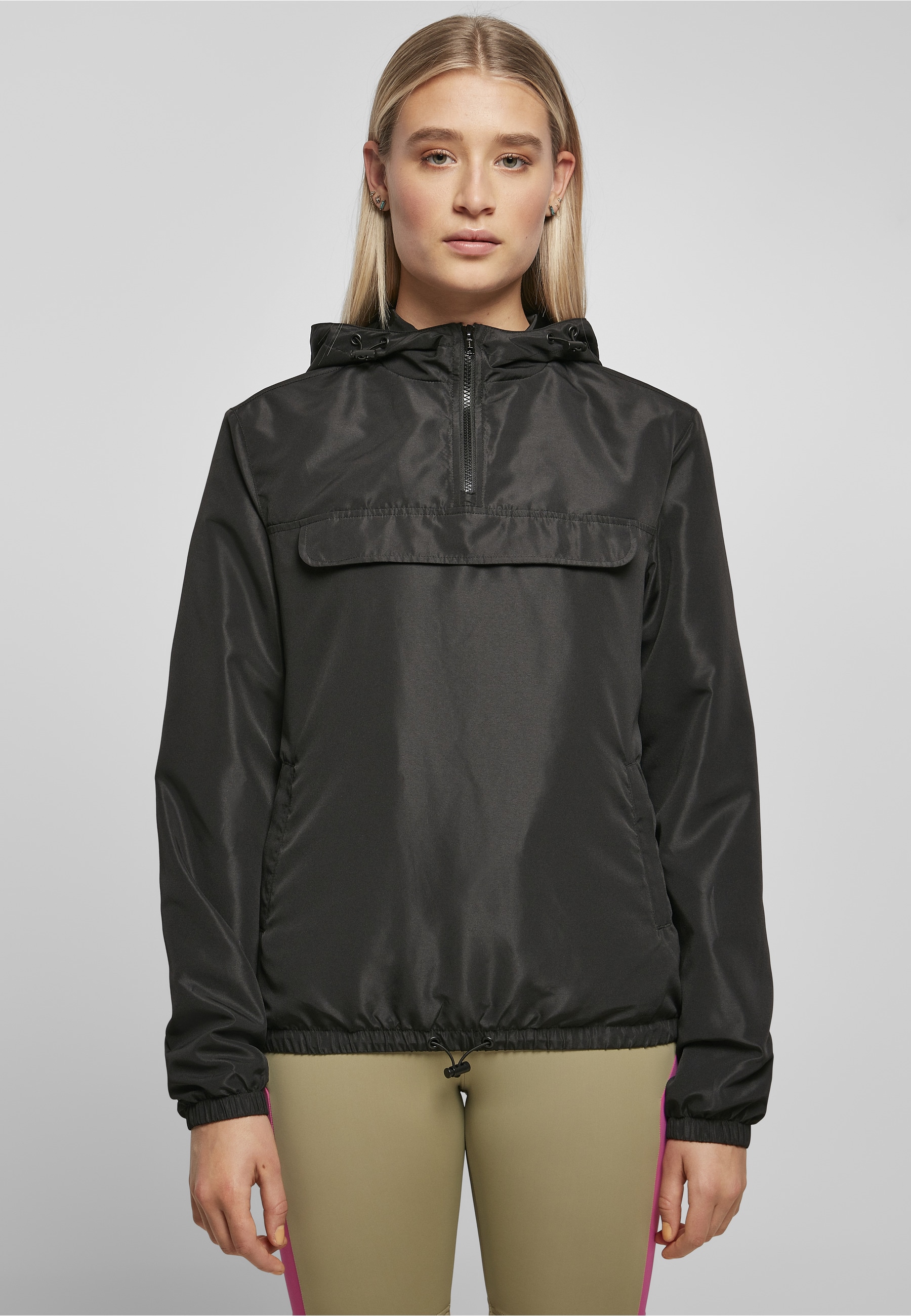 URBAN CLASSICS Langmantel »Urban Classics Damen Ladies Recycled Basic Pull Over Jacket«
