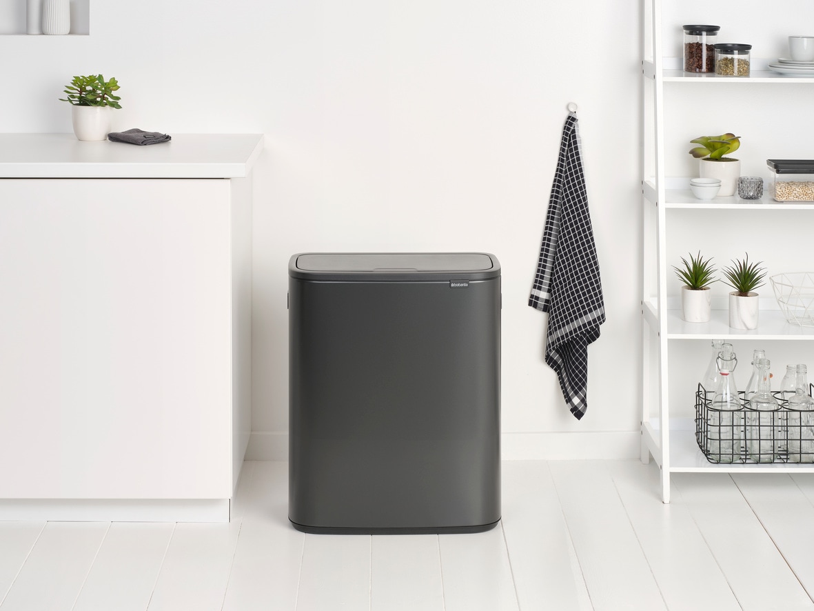 Brabantia Mülleimer »Bo Touch Bin, 2 x 30L«, Soft-Touch-Öffnungssystem