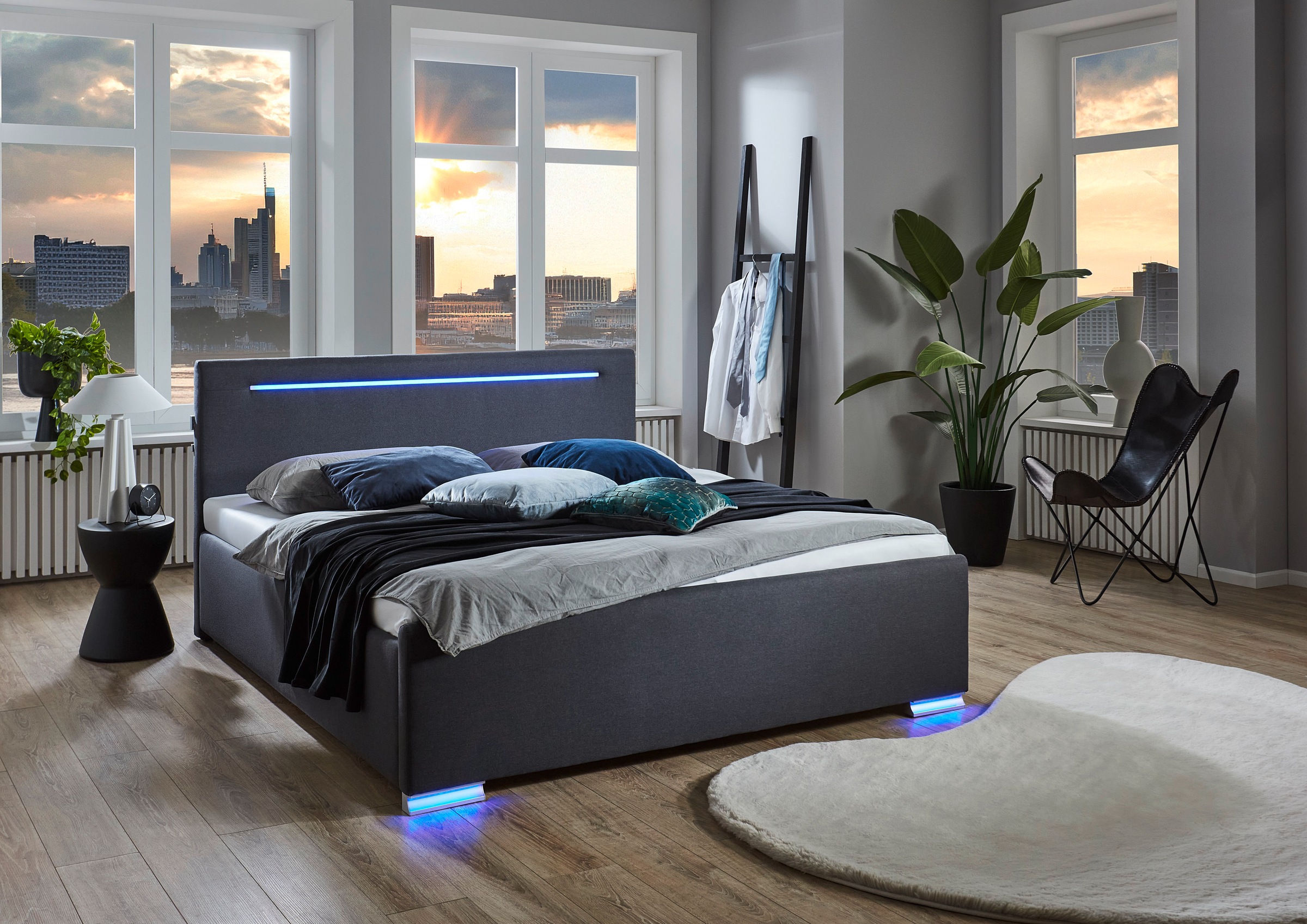 meise.möbel Polsterbett, Polsterbett, LED, USB-Anschluss günstig online kaufen