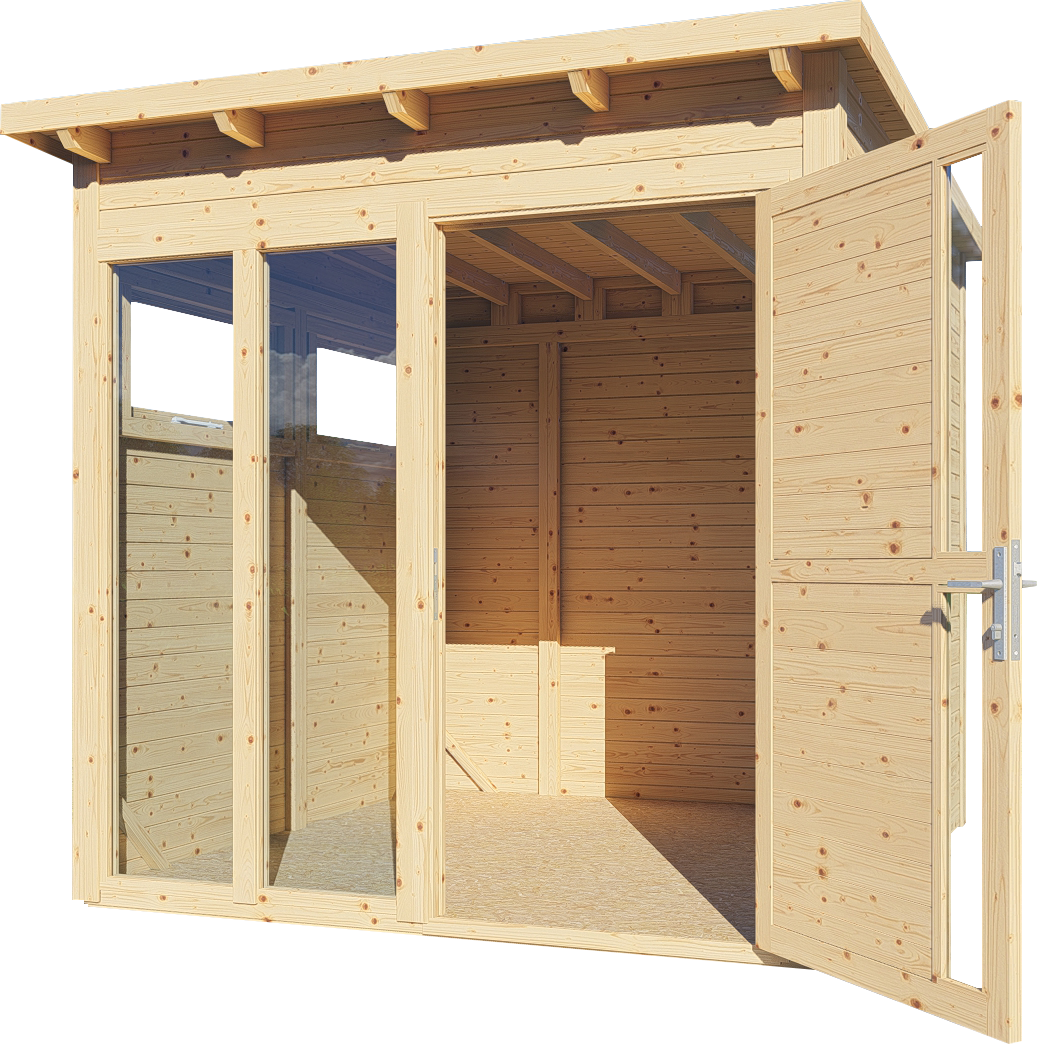 Thumbnail - BERTILO Gartenhaus "Pentus 2 Office, in verschiedenen Farben"