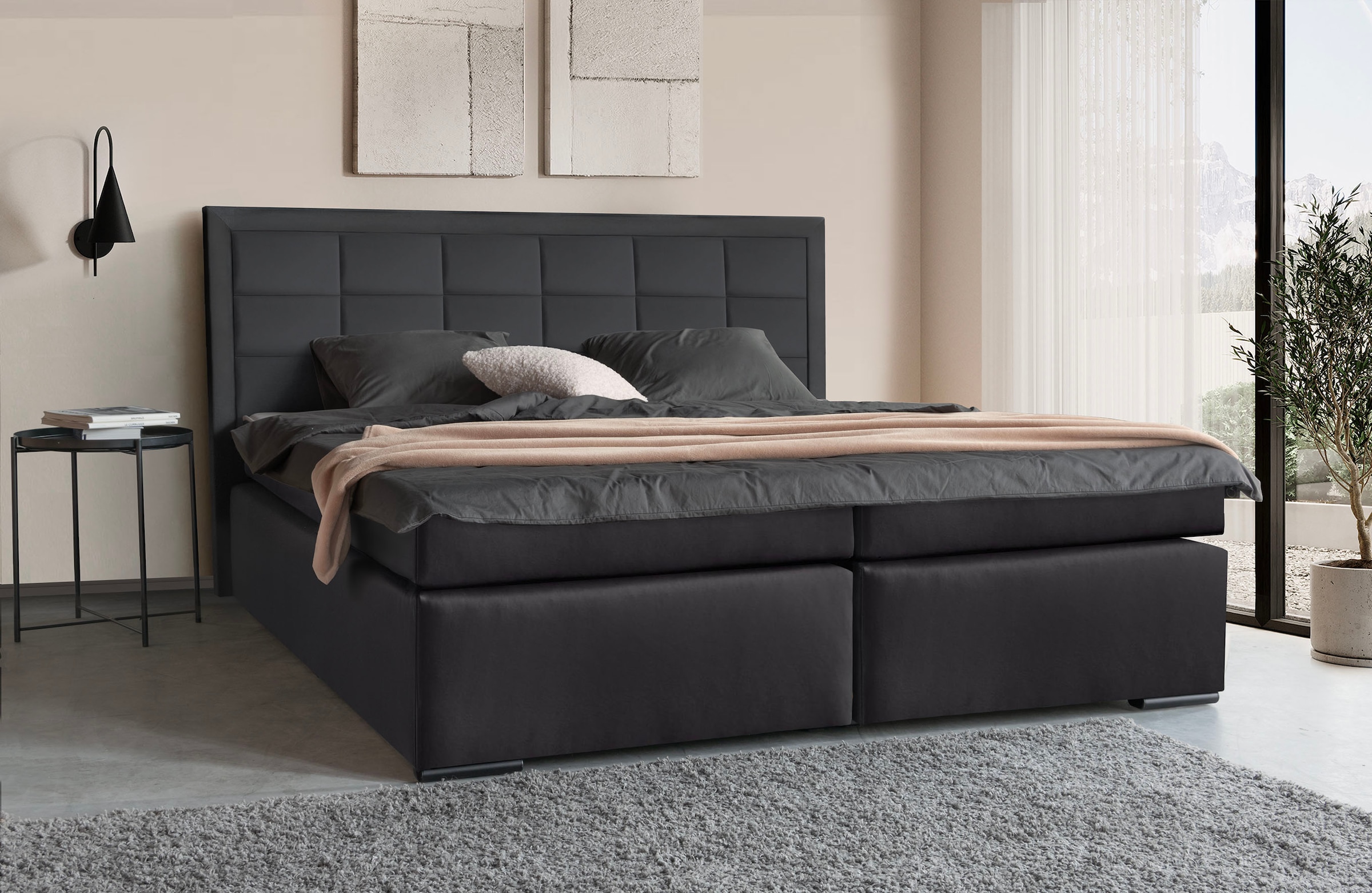 COLLECTION AB Boxspringbett »30 Jahre Jubiläums-Modell Athena«, in H2,H3 & H4, wahlweise mit LED-Leiste