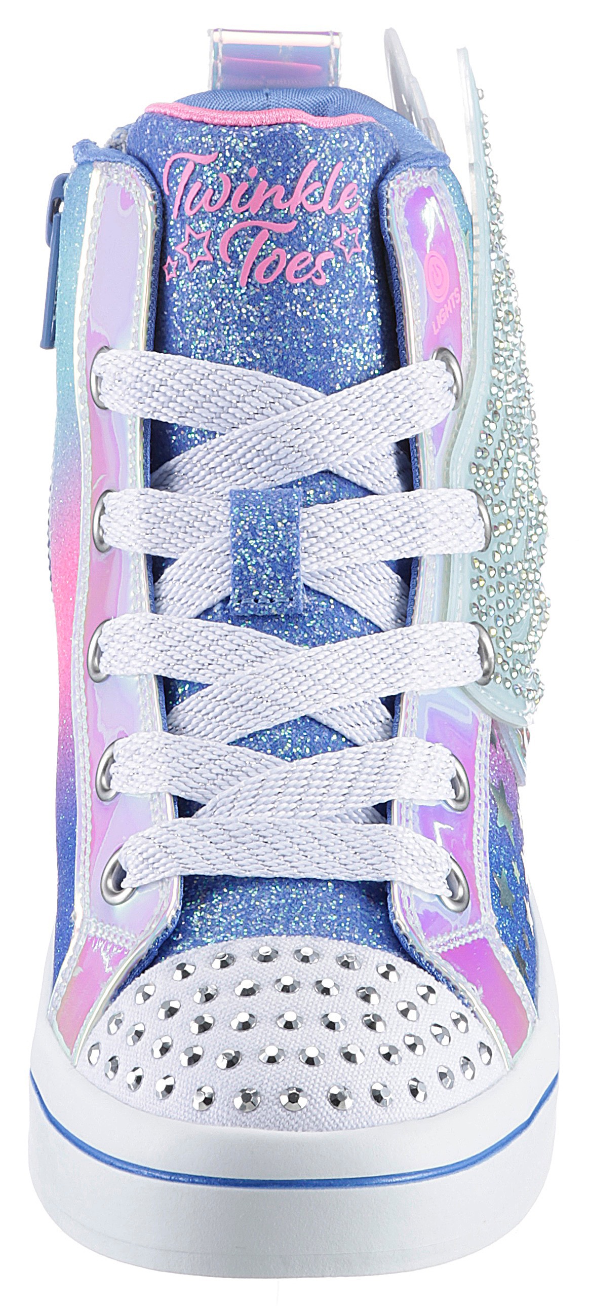 Skechers Sneaker »Twinkle Toes: Twi-Lites 2.0 - Dreamy Wings«, Freizeitschuh, Blinkschuh mit glitzernder Flügel Applikation