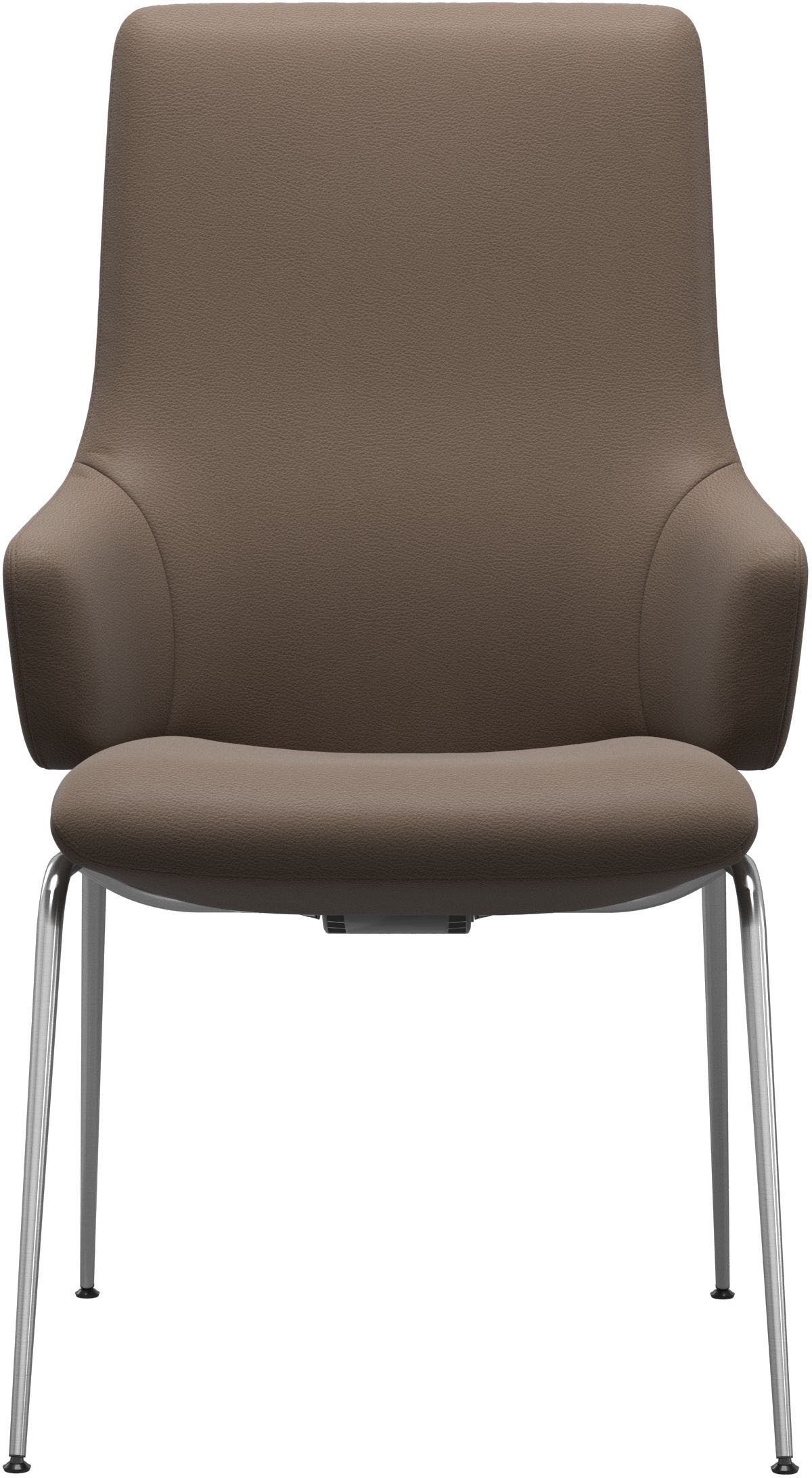 Stressless® Polsterstuhl »Laurel«, Leder BATICK, High Back mit Armlehne, Größe L, mit Beinen aus Stahl in Schwarz matt