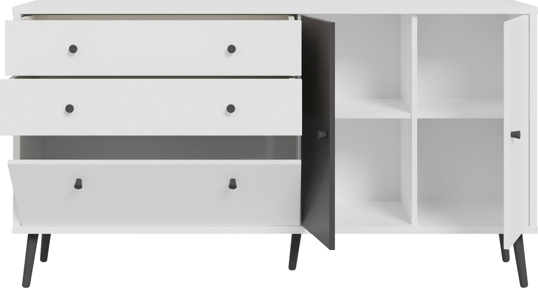 FORTE Sideboard »Harllson EasyKlix by Forte«, die neue geniale Art Möbel aufzubauen