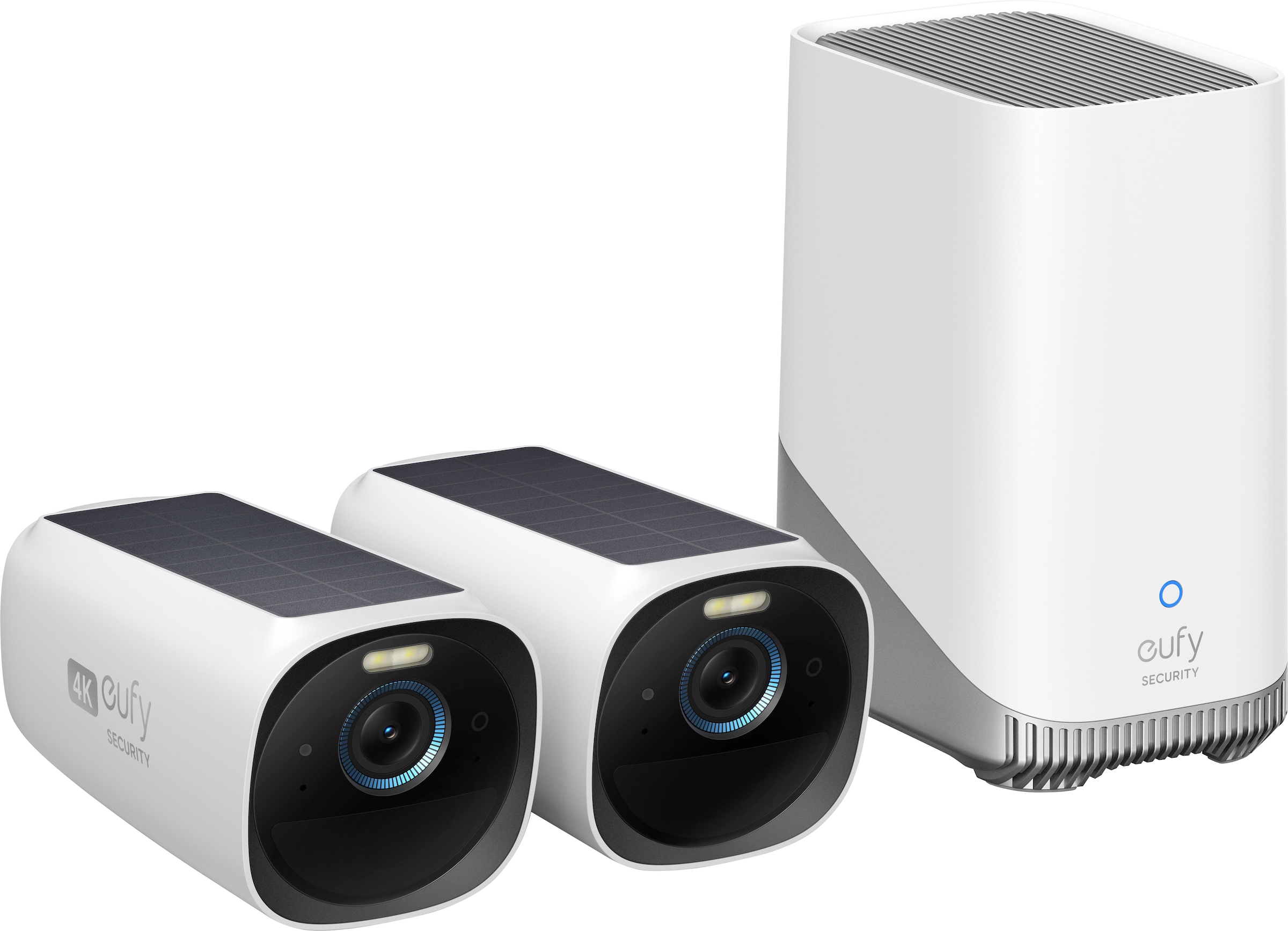 eufy Security by ANKER S330 eufyCam 4K (eufyCam 3) Überwachungskamera (Außenbereich, Innenbereich, Packung, 3-tlg) 