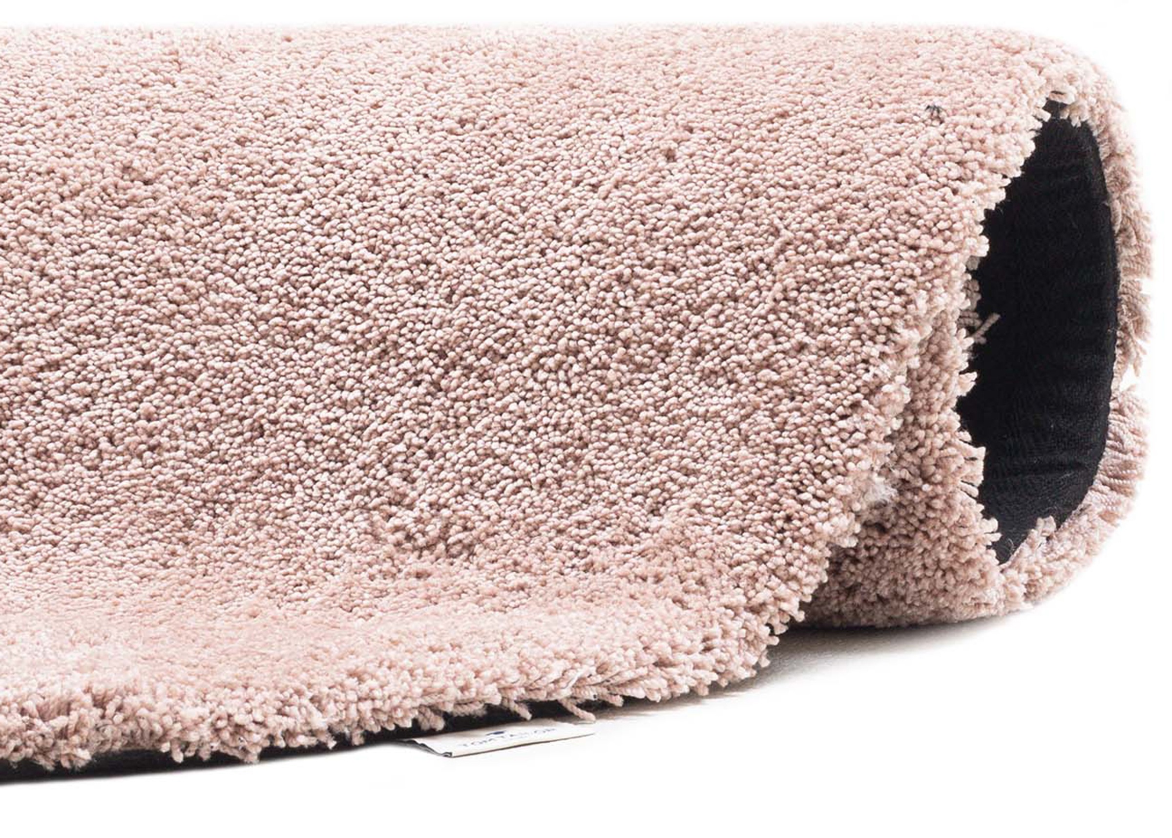 TOM TAILOR HOME Hochflor-Teppich »Shaggy Teppich Cozy«, rund, 25 mm Höhe, Uni Farben, auch in Pastell Farben, weich & kuschelig