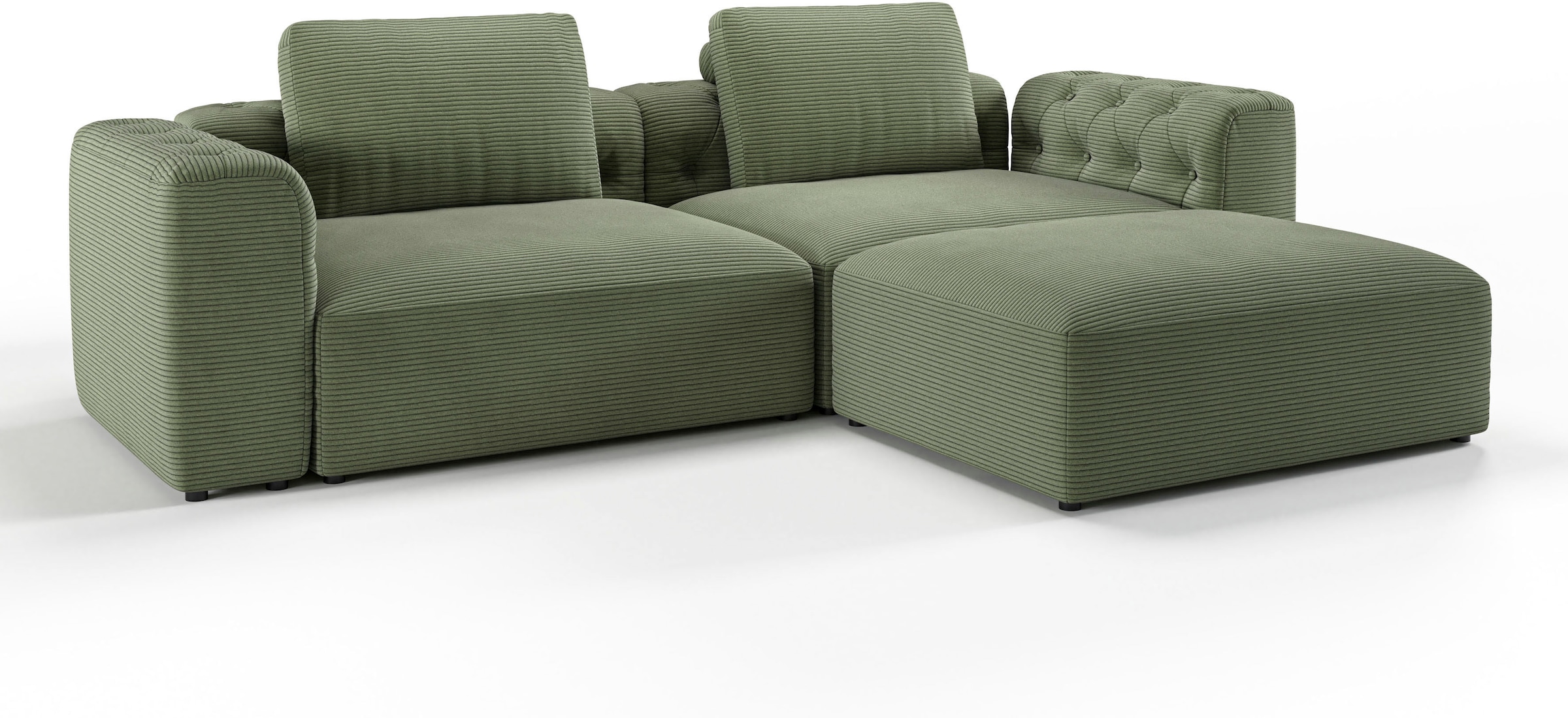RAUM.ID Ecksofa »Cushid L-Form«, Modulset, bestehend aus 3 Teilen