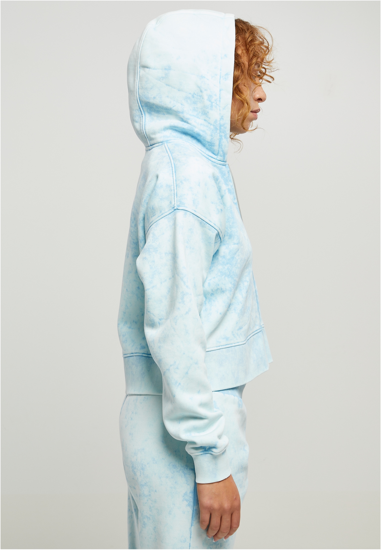 | Short Hoody«, Sweatjacke tlg.) Washed »Damen CLASSICS URBAN kaufen Oversized Ladies Zip online Towel (1 BAUR