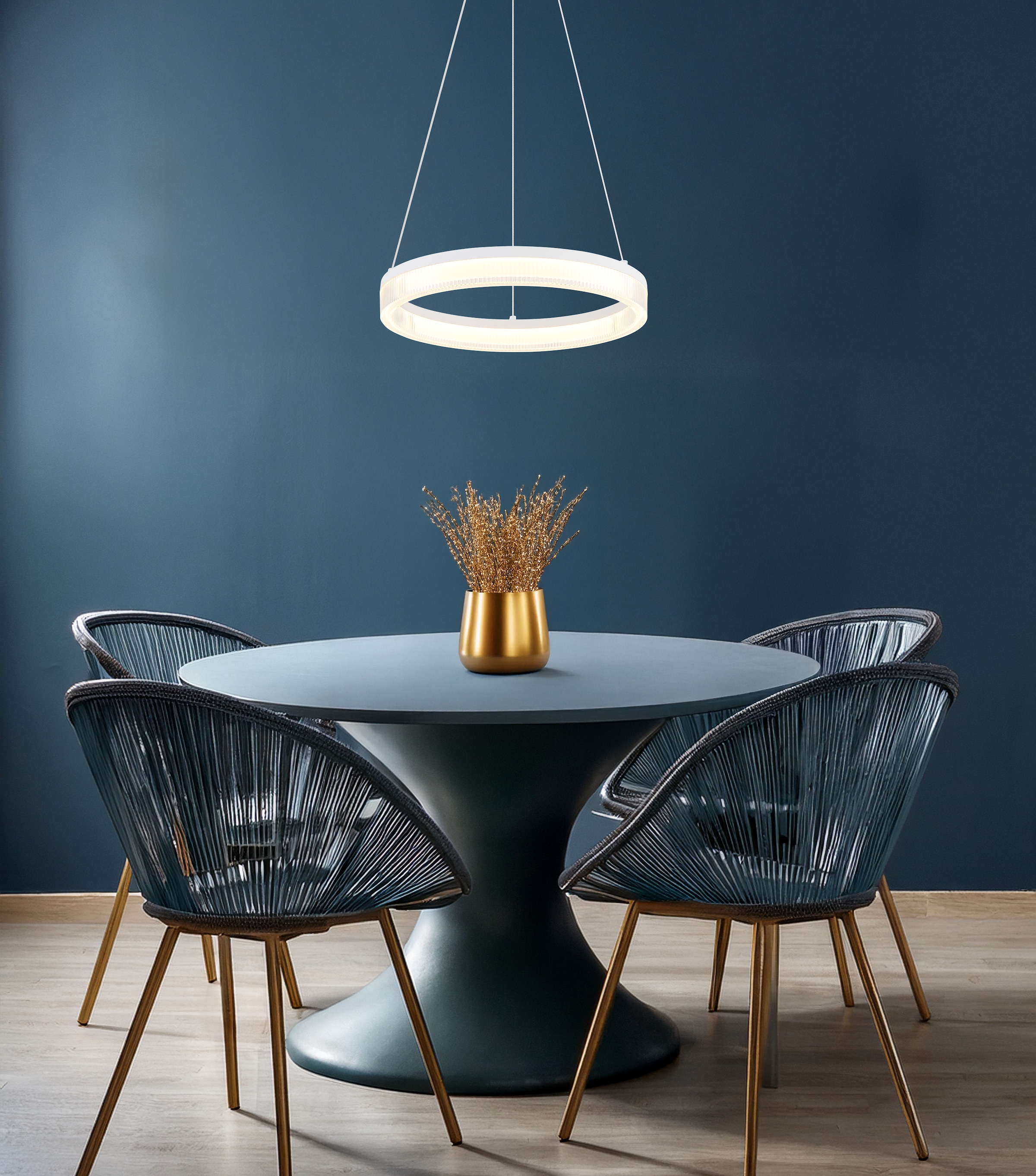 GLOBO LIGHTING Hängeleuchte »ZARA« LED-Modul 1 Stk. Warmweiß LED Hängeleuchte für Esszimmer sandfarben