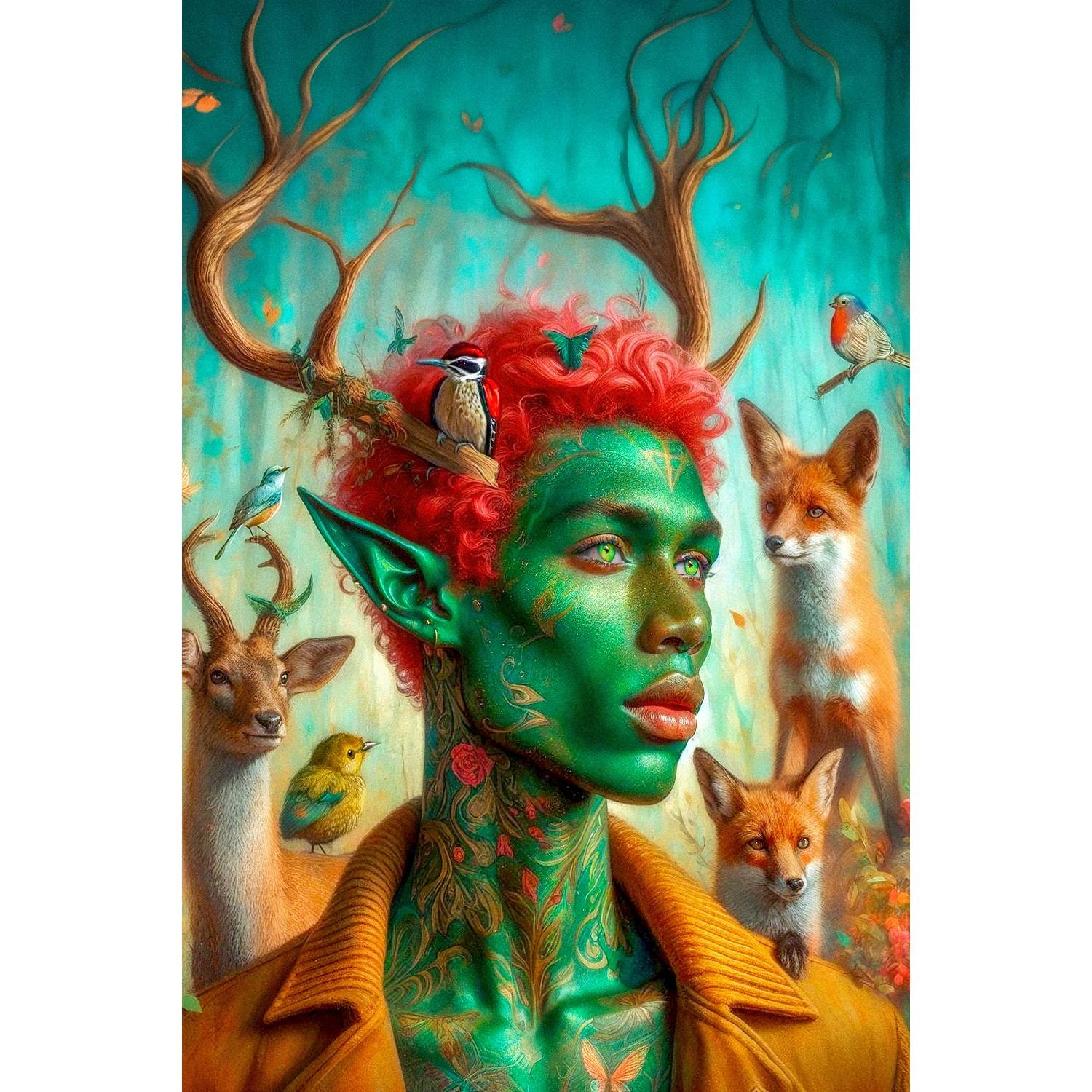 queence Acrylglasbild "Waldelfen - Katharina Kolenda" Blumen  Blumenbilder günstig online kaufen