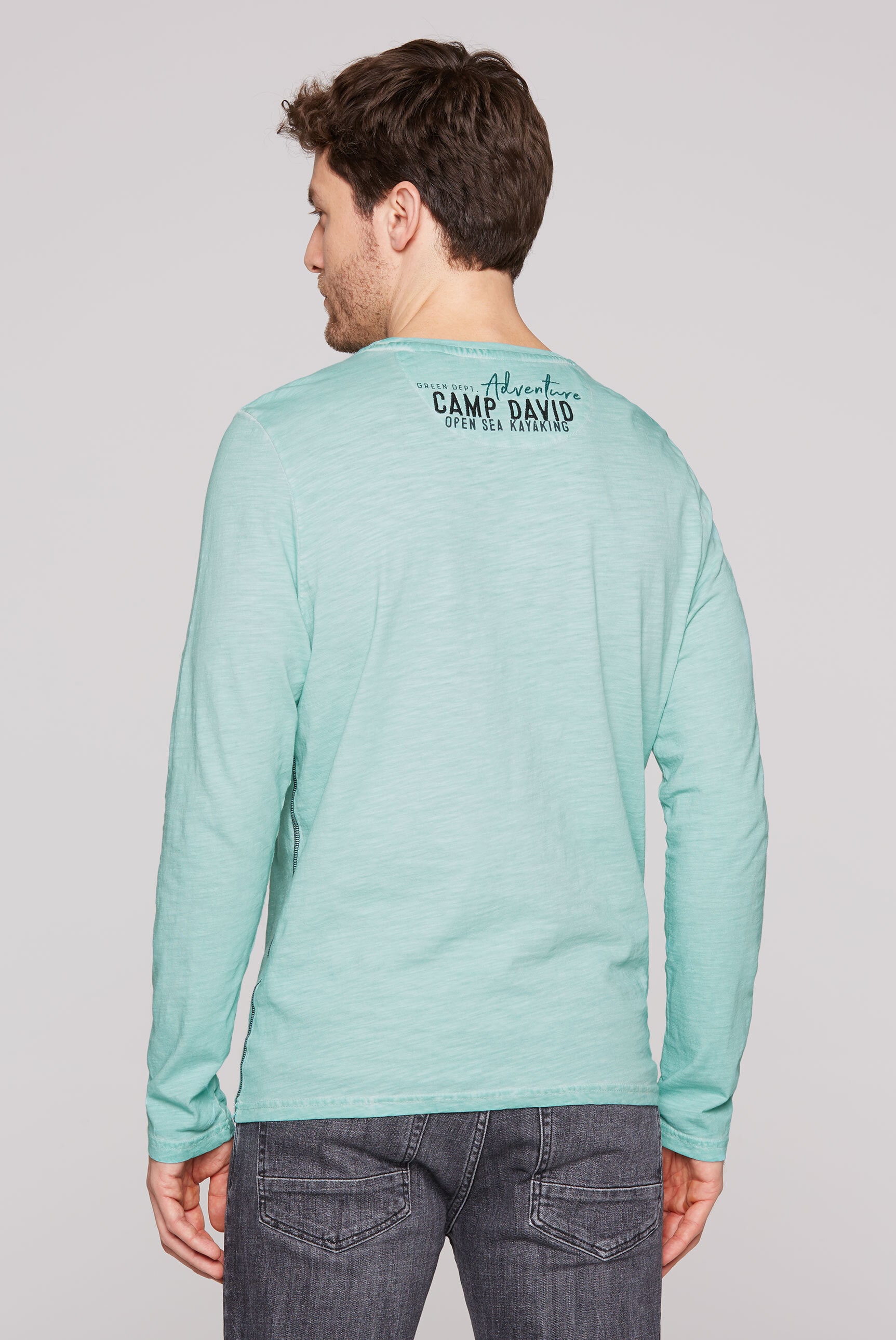CAMP DAVID Rundhalsshirt, aus Baumwolle
