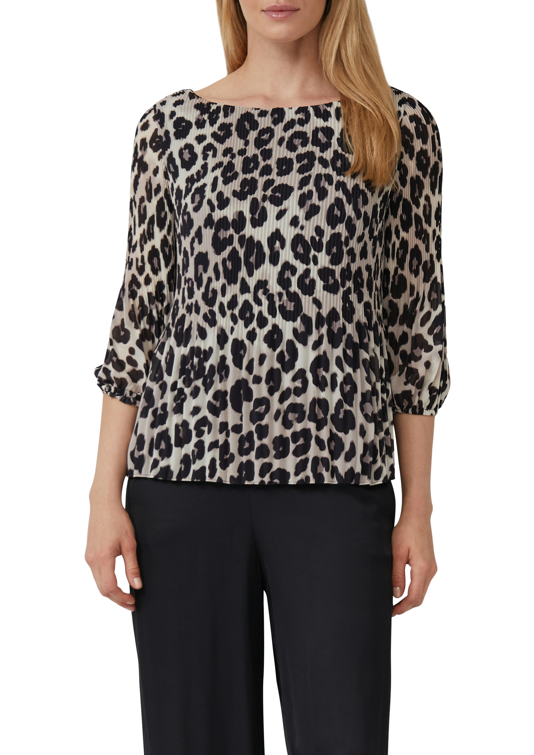 s.Oliver BLACK LABEL Klassische Bluse, mit All-Over Print günstig online kaufen