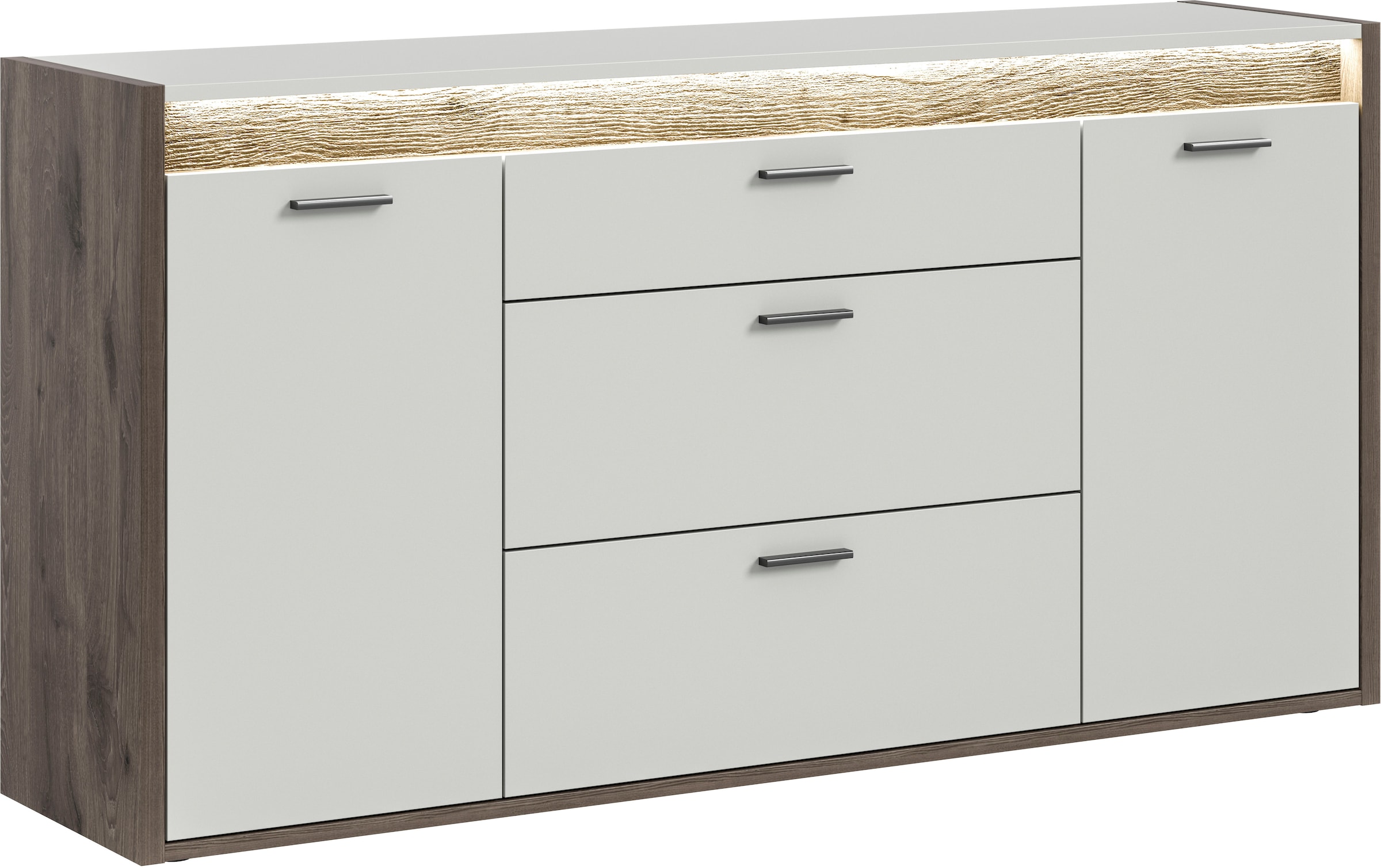 INOSIGN Sideboard "Treviso, Breite 167cm, inkl. Frontbeleuchtung, 2 Türen, günstig online kaufen