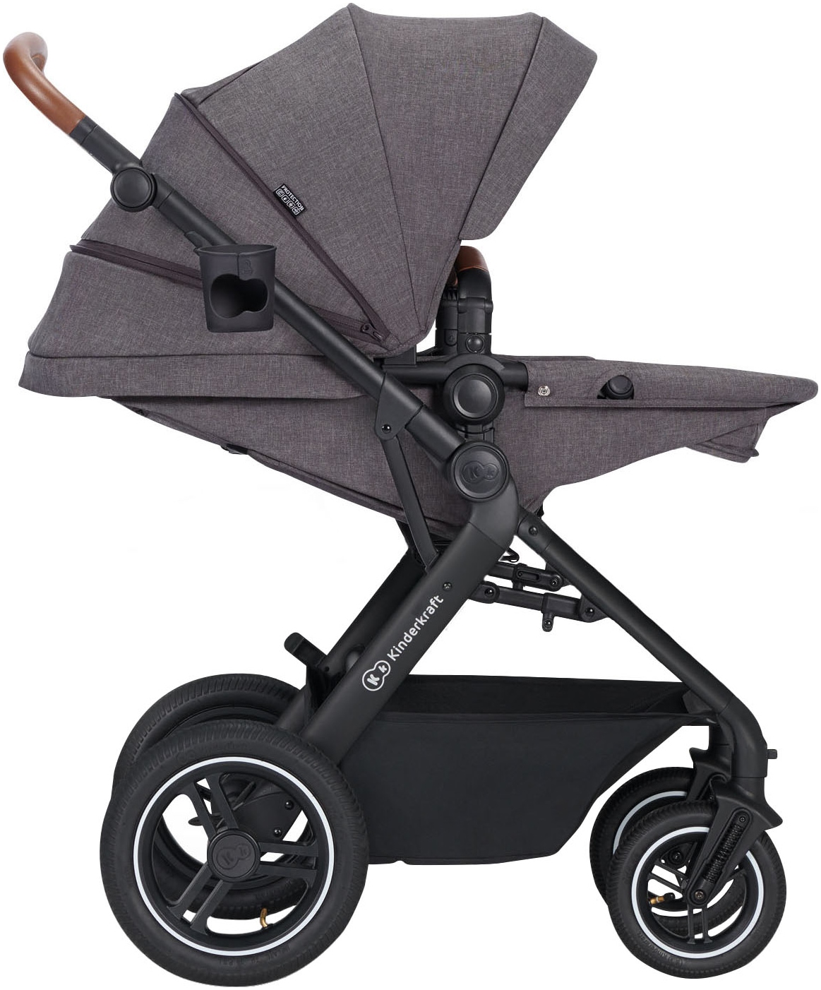 Kinderkraft Kombi-Kinderwagen »B-TOUR PRO 3in1« 22 kg inkl. Babyschale, Adaptern, Wickeltasche